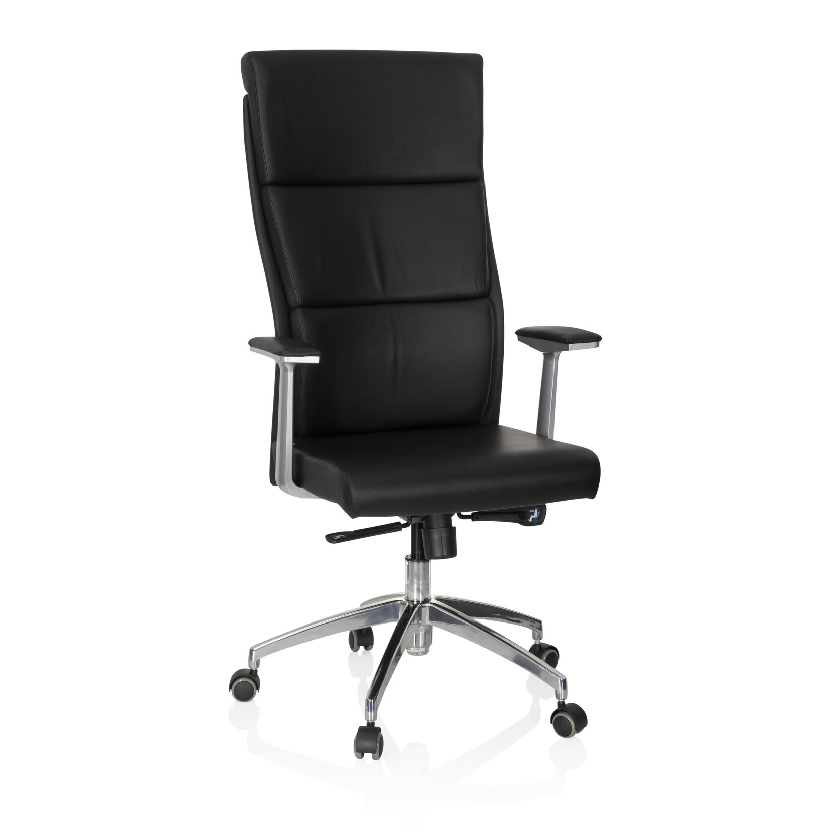 hjh OFFICE Luxus Chefsessel MONZA 20 Leder mit Armlehnen