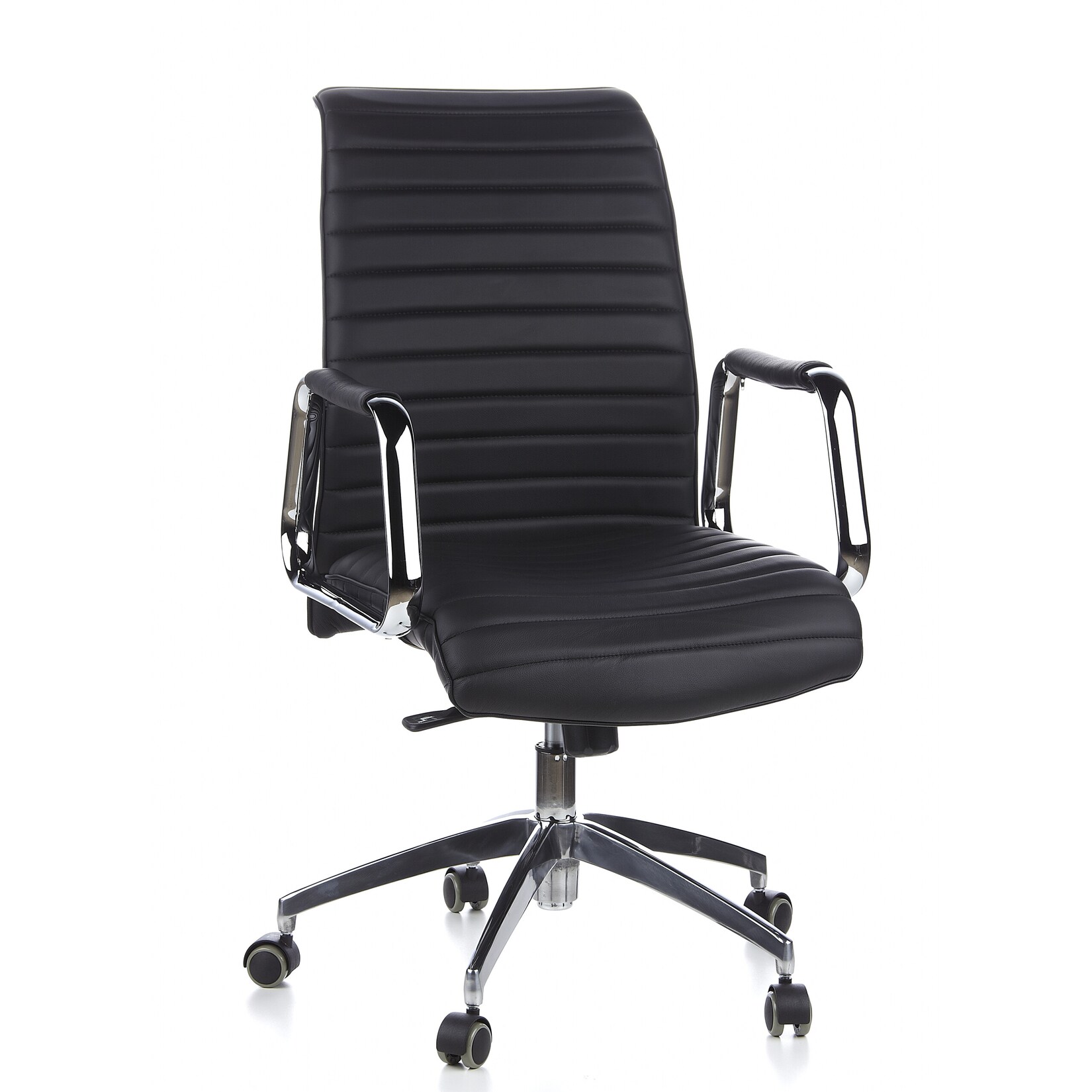 hjh OFFICE Profi Chefsessel ASPERA 10 Leder mit Armlehnen