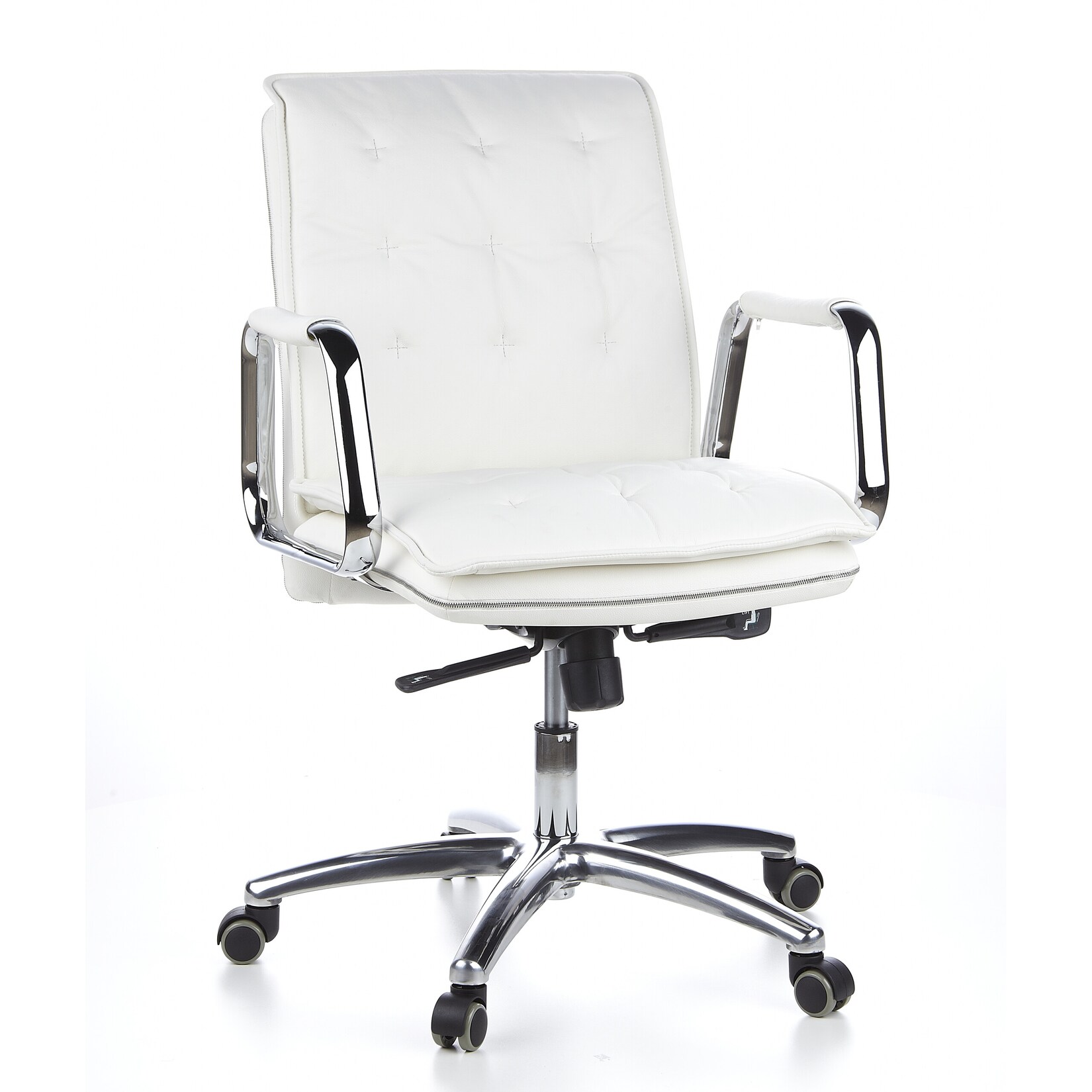hjh OFFICE Profi Chefsessel VILLA 10 Leder mit Armlehnen
