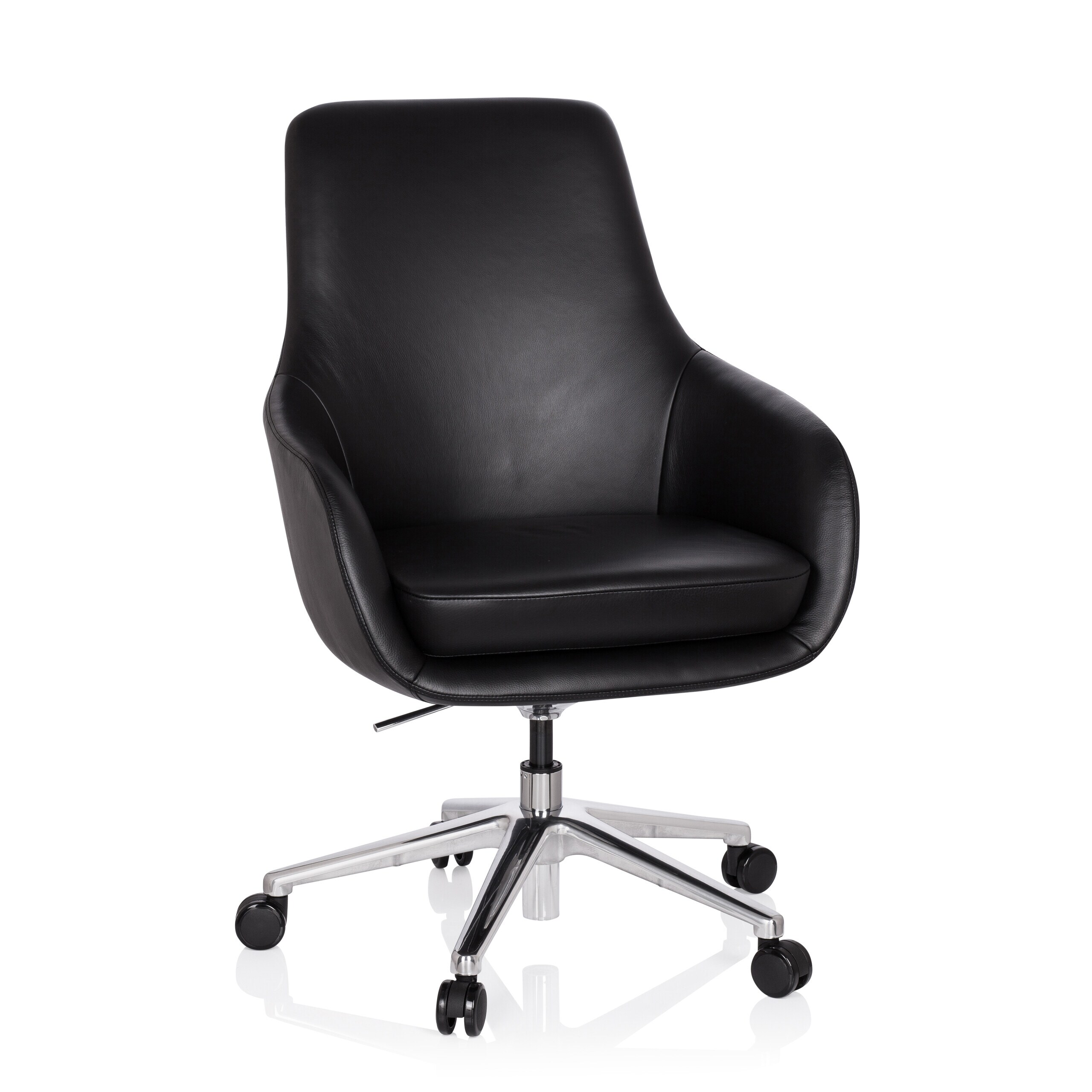 hjh OFFICE Profi Chefsessel BARENO Leder mit Armlehnen - Bild 1