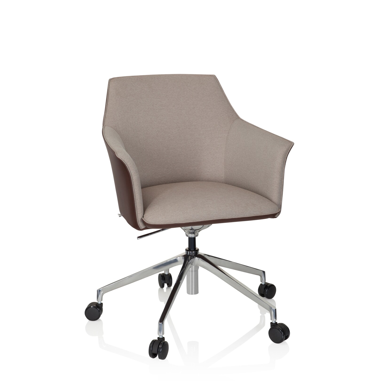 Profi Chefsessel AREZZO Kunstleder/Stoff mit Armlehnen hjh OFFICE