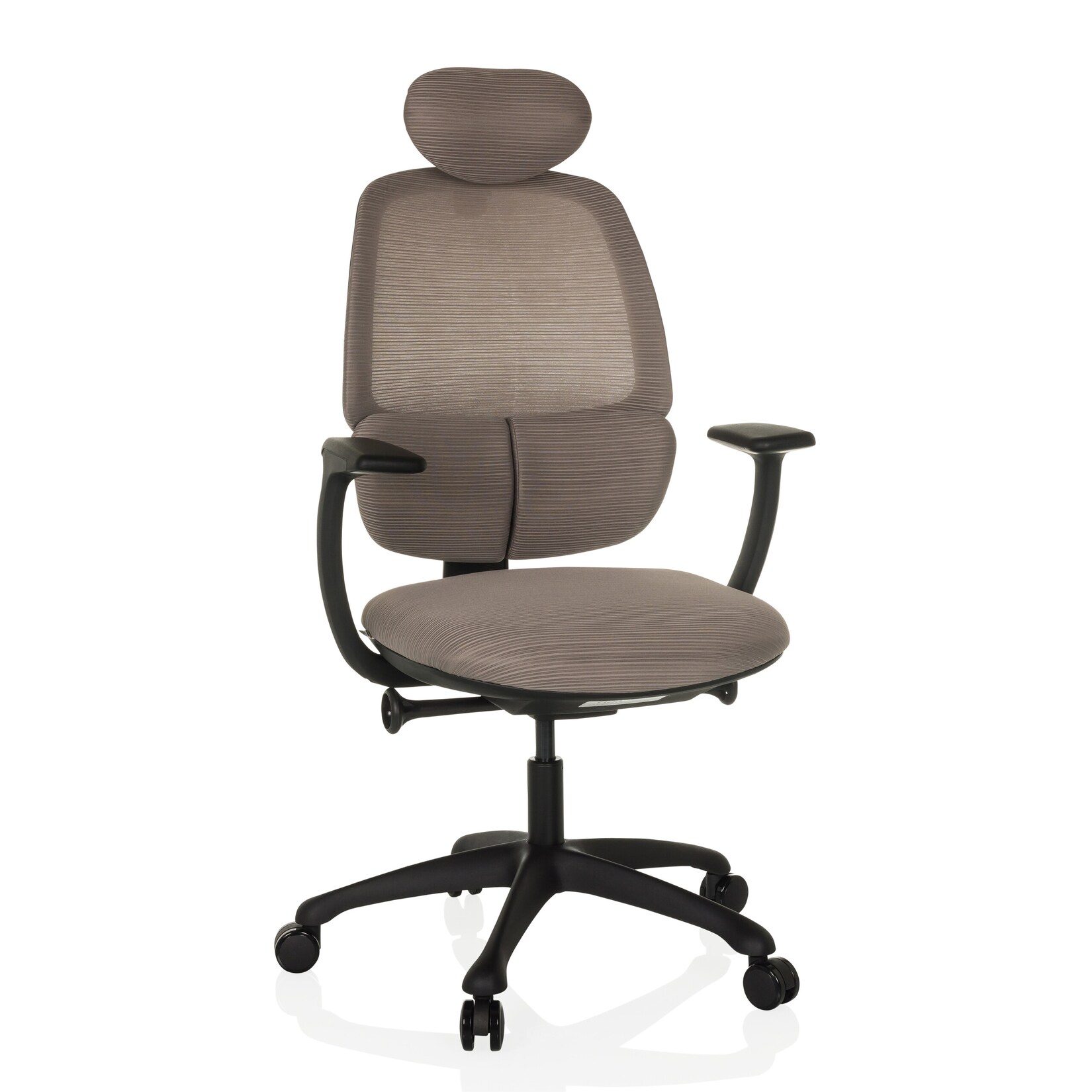 hjh OFFICE Profi Bürostuhl RI-COVER Stoff/Netzstoff mit Armlehnen | 04064323038429