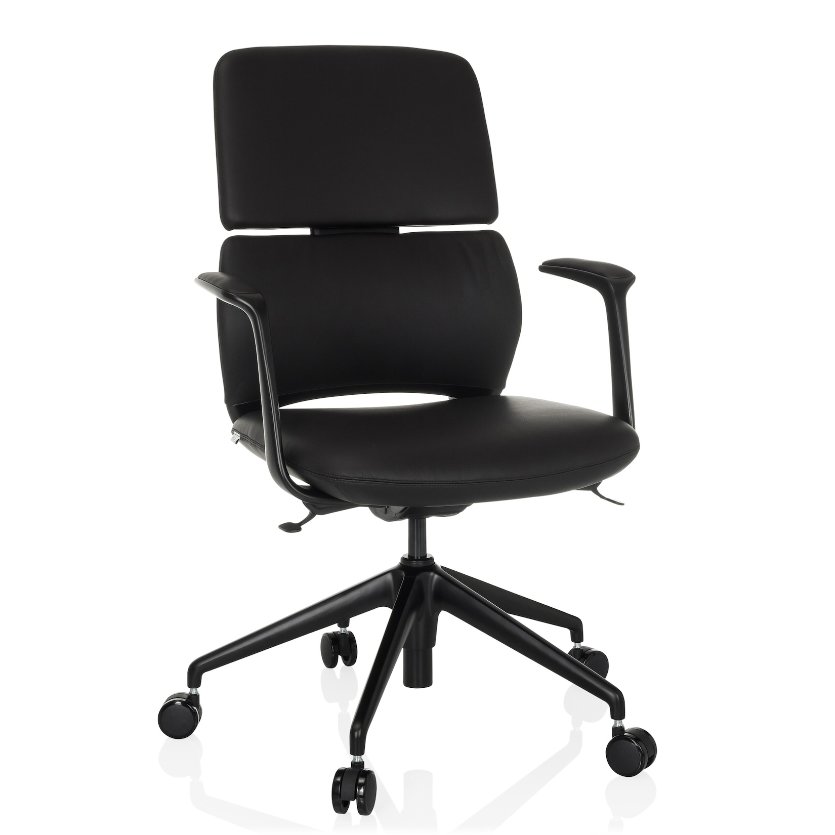 hjh OFFICE Profi Bürostuhl ATMOS DESIGNER Kunstleder mit Armlehnen