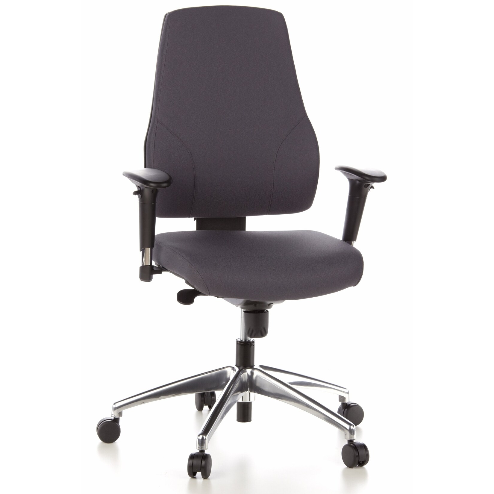 hjh OFFICE Profi Bürostuhl PRO-TEC 200 Stoff mit Armlehnen (höhenverstellbar)