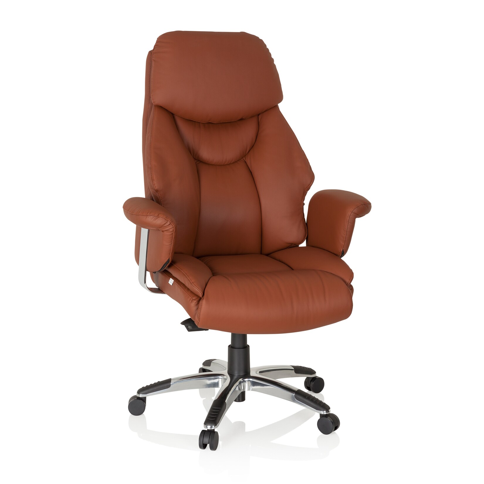 hjh OFFICE Luxus Chefsessel PRADO Leder mit Armlehnen | 04251084667559