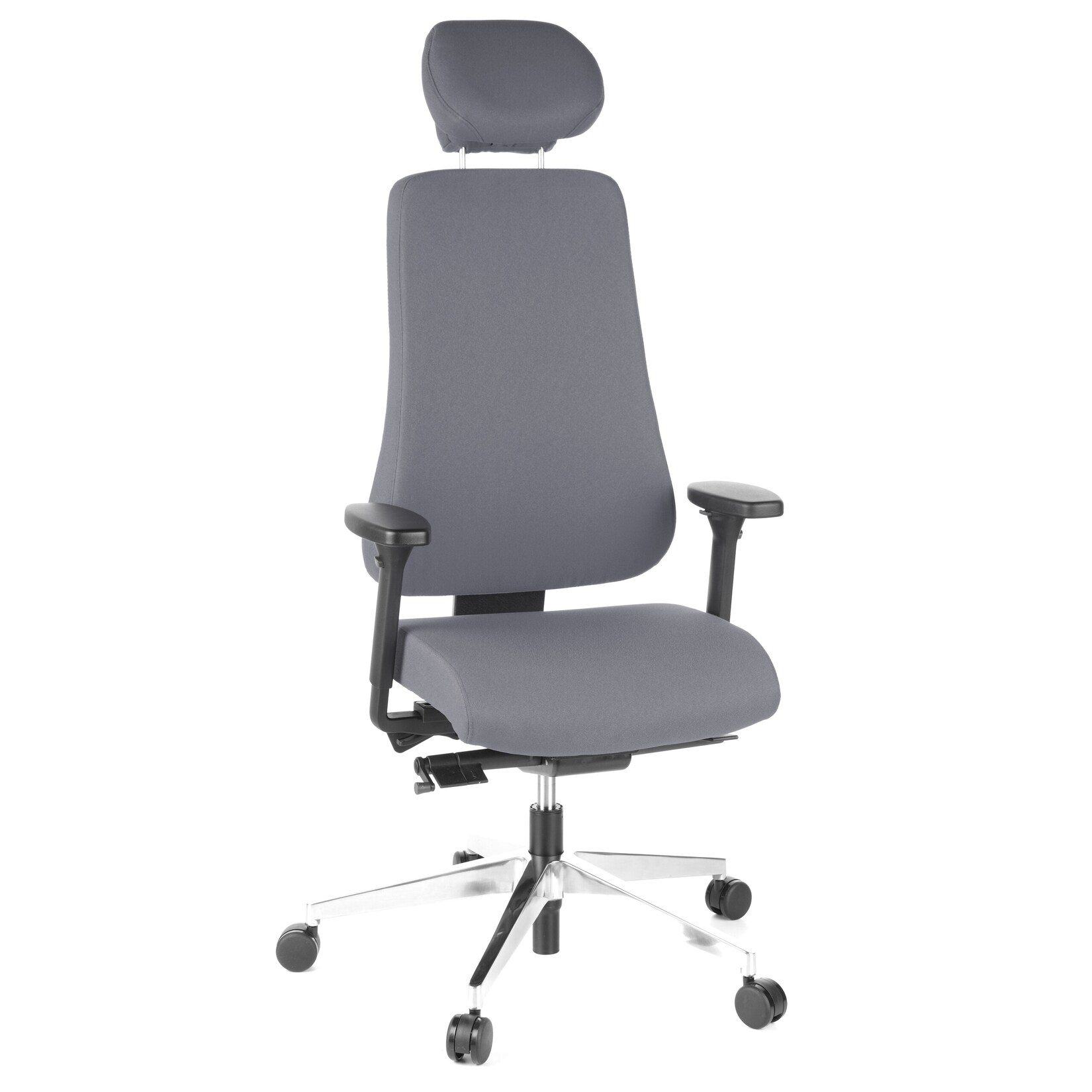 hjh OFFICE Profi Bürostuhl PRO-TEC 400 Stoff mit Armlehnen (höhenverstellbar) | 04260284080617