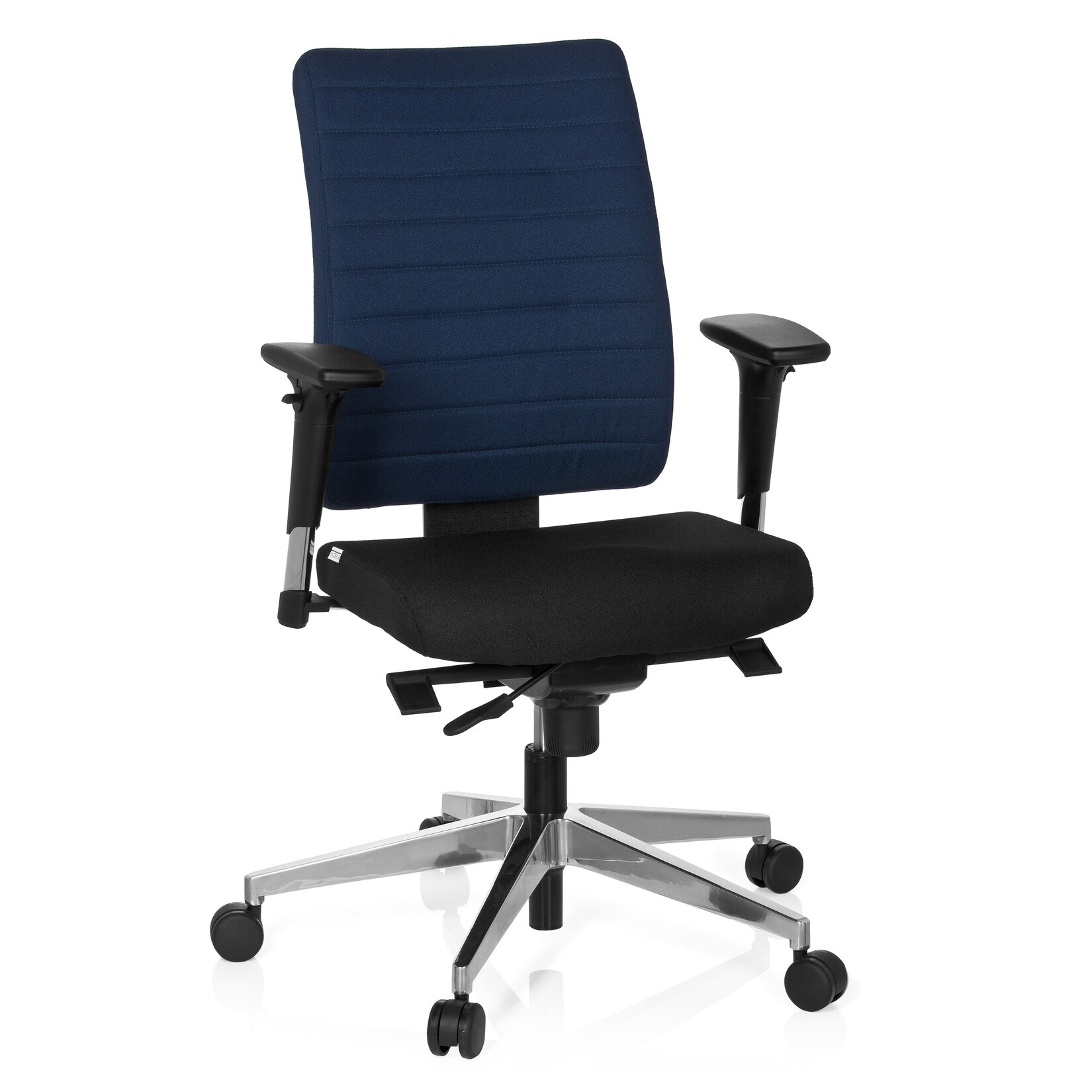 hjh OFFICE Profi Bürostuhl PRO-TEC 350 Stoff mit Armlehnen (höhenverstellbar) | 04260284087685