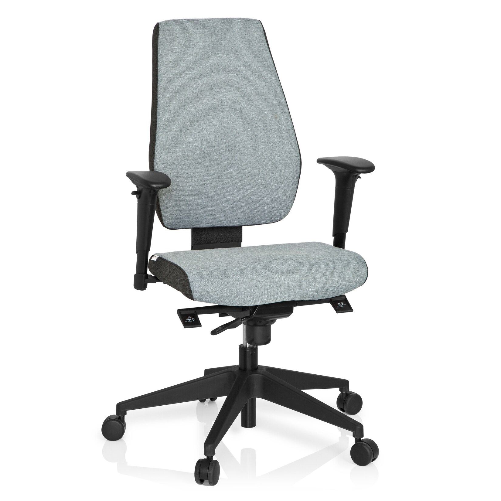 Profi Bürostuhl PRO-TEC 500 Stoff mit Armlehnen (höhenverstellbar) hjh OFFICE
