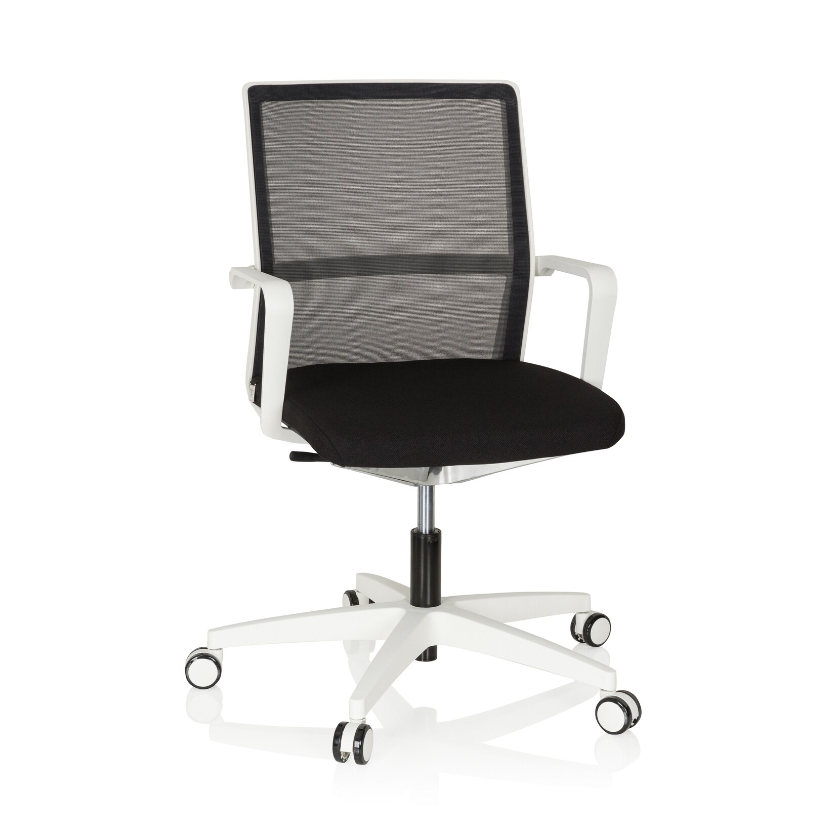 hjh OFFICE Profi Bürostuhl MOVE-TEC NET 3D W Stoff / Netzstoff mit Armlehnen