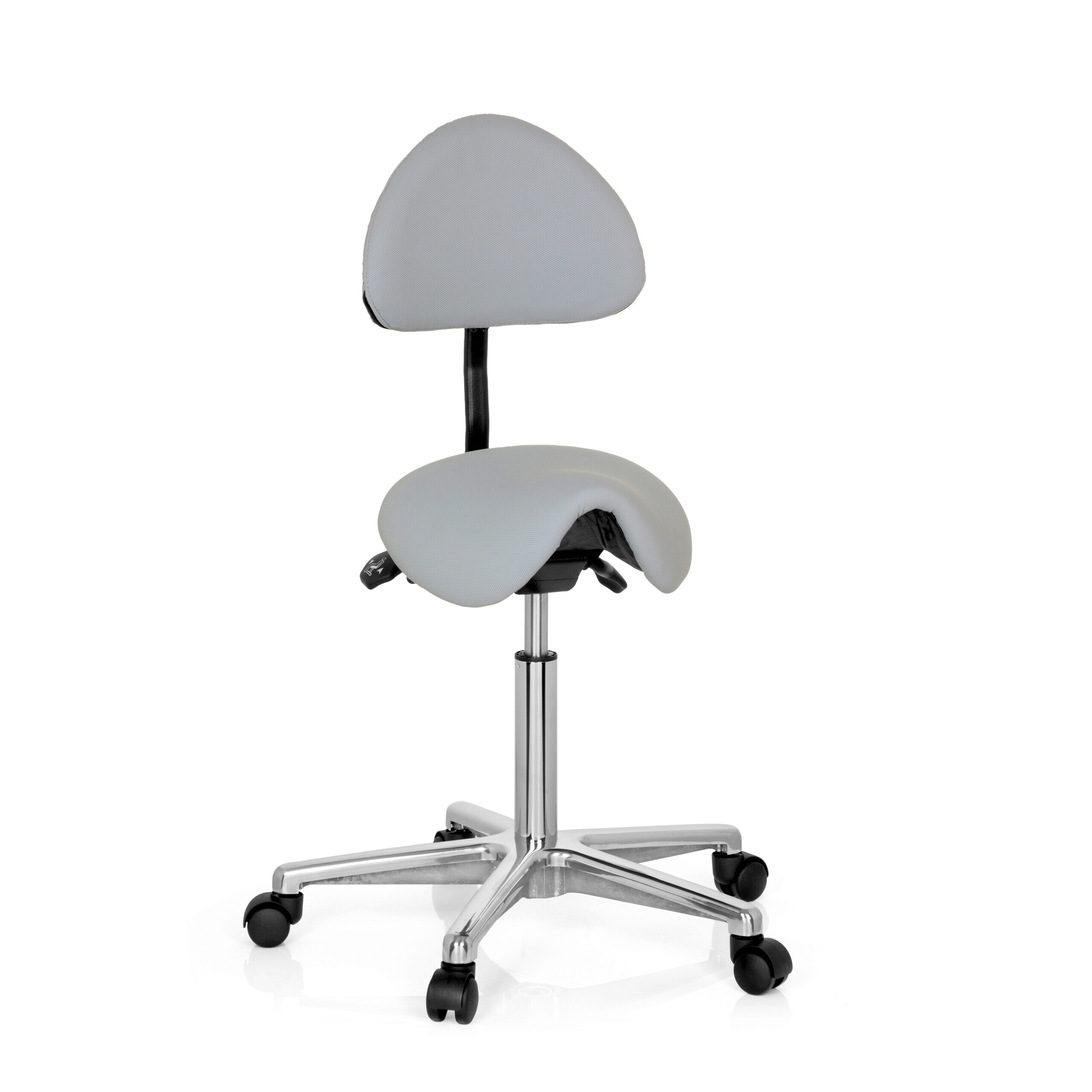 hjh OFFICE Sattelhocker TOP WORK 20 Kunstleder ohne Armlehnen - Bild 1