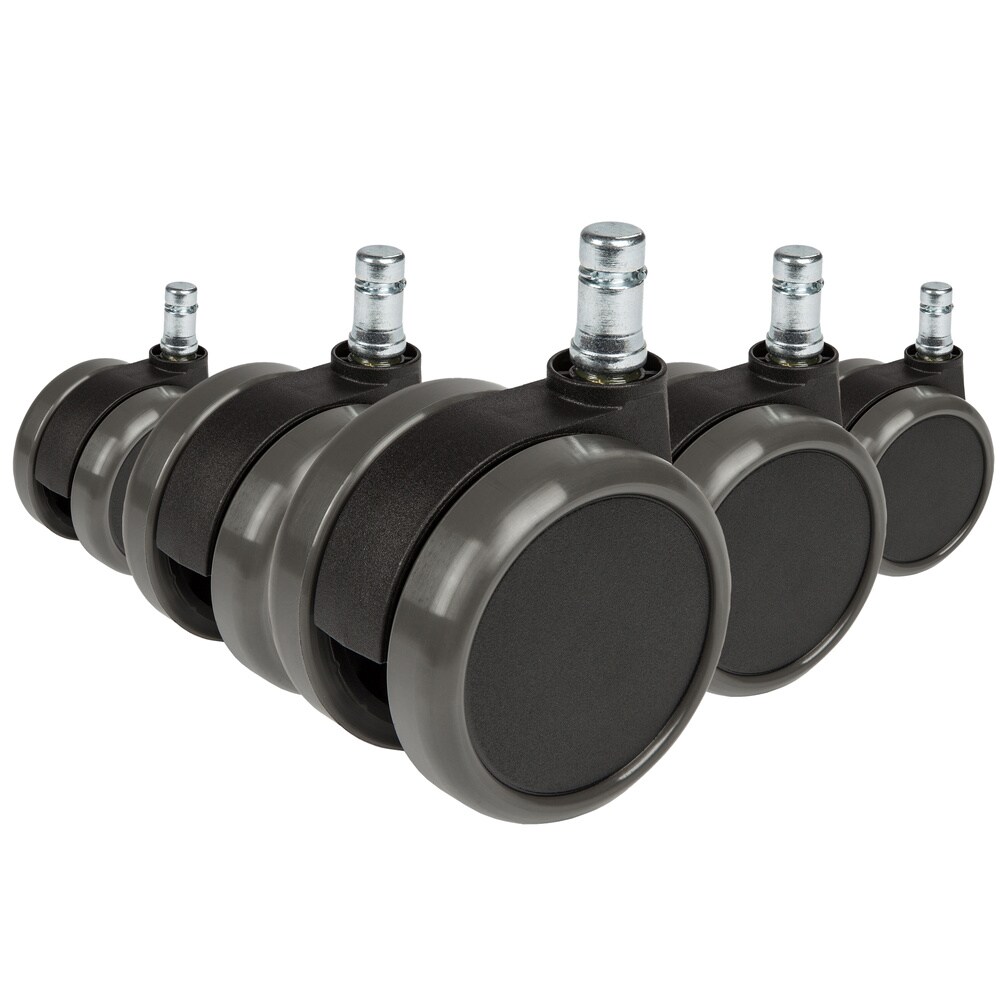 hjh OFFICE Stuhlrollen 5x ROLO 11mm/65mm Metall, Kunststoff - Bild 1