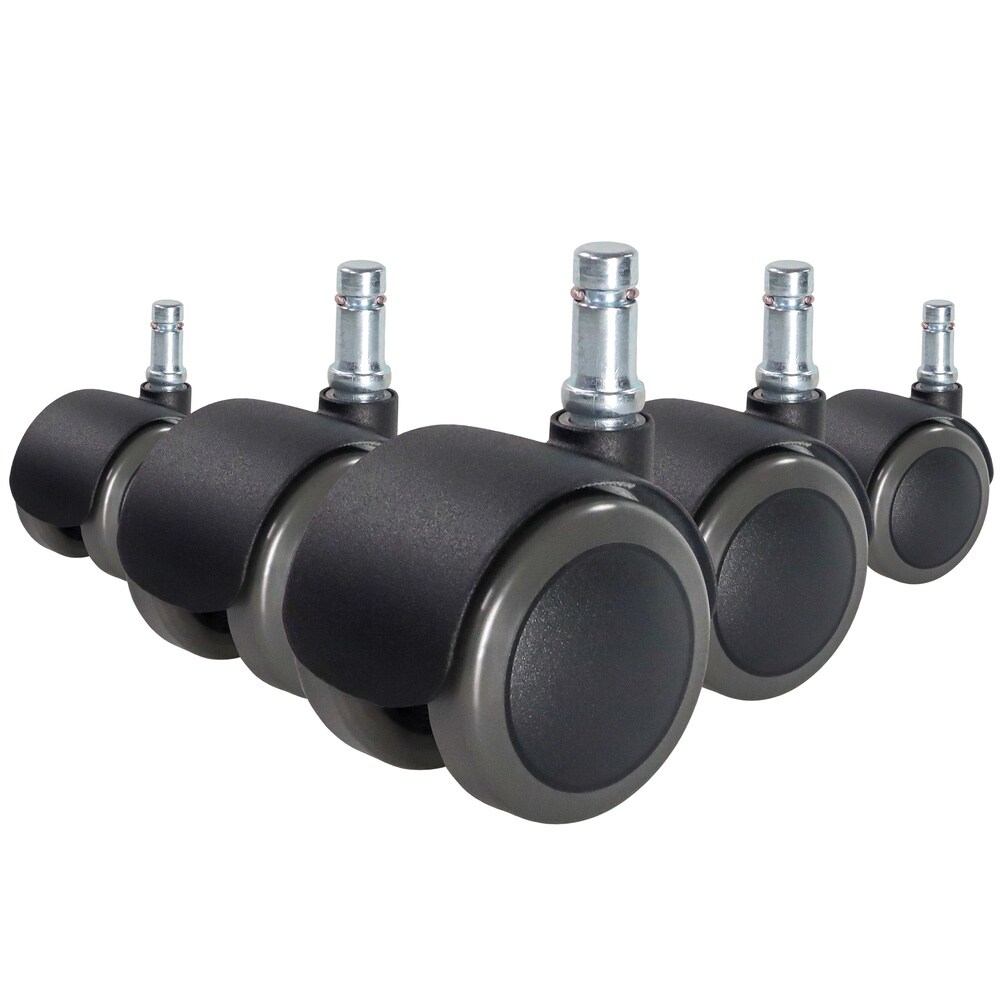 hjh OFFICE Stuhlrollen 5x ROLO FIX 10mm/50mm Metall, Kunststoff - Bild 1