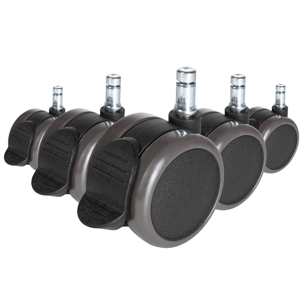 hjh OFFICE Stuhlrollen 5x ROLO STOP 10mm/65mm Metall, Kunststoff