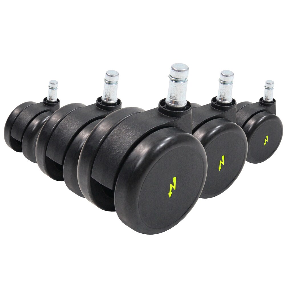 hjh OFFICE Stuhlrollen 5x ROLO ESD 11mm/65mm Metall, Kunststoff - Bild 1