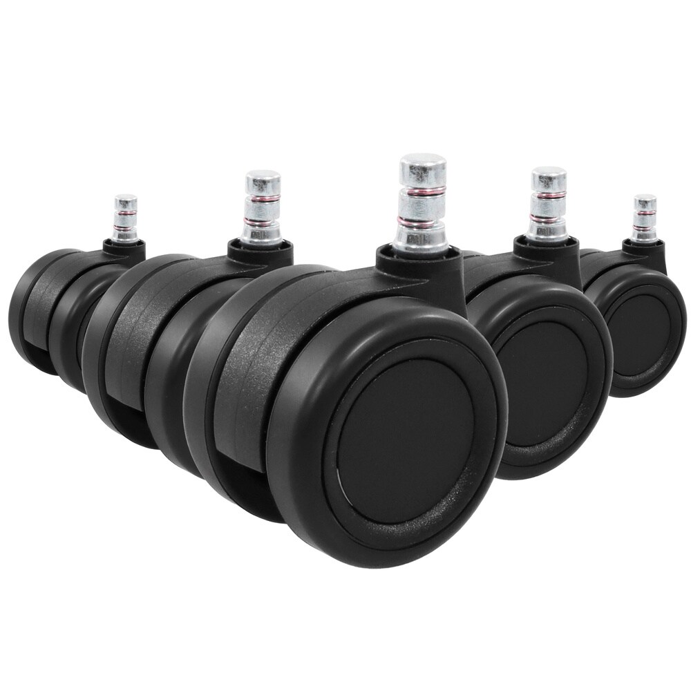 hjh OFFICE Stuhlrollen 5x ROLO COLOR 60 11mm/60mm Metall, Kunststoff | 04064323023197