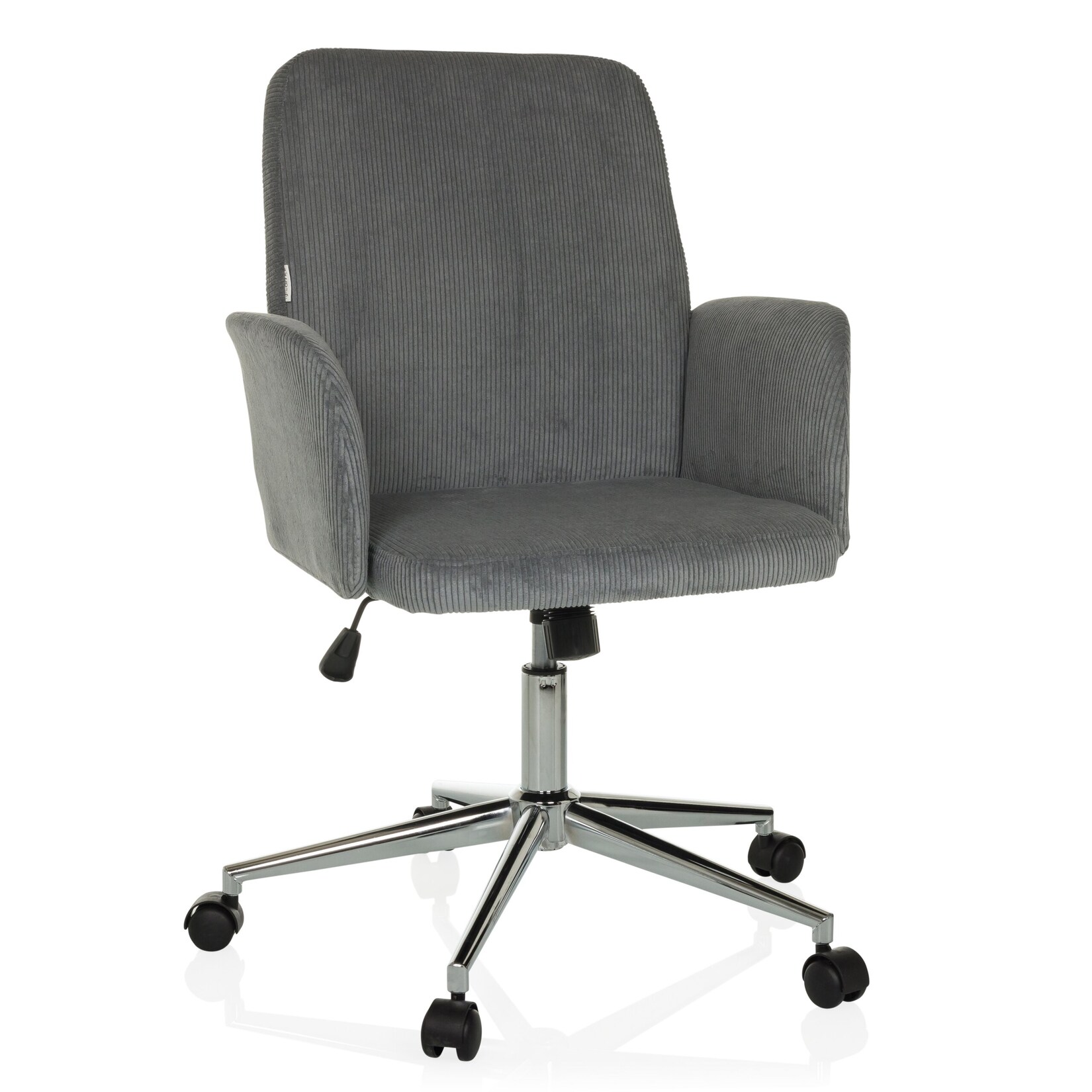 hjh OFFICE Home Office Bürostuhl SOLAO CORD Stoff mit Armlehnen