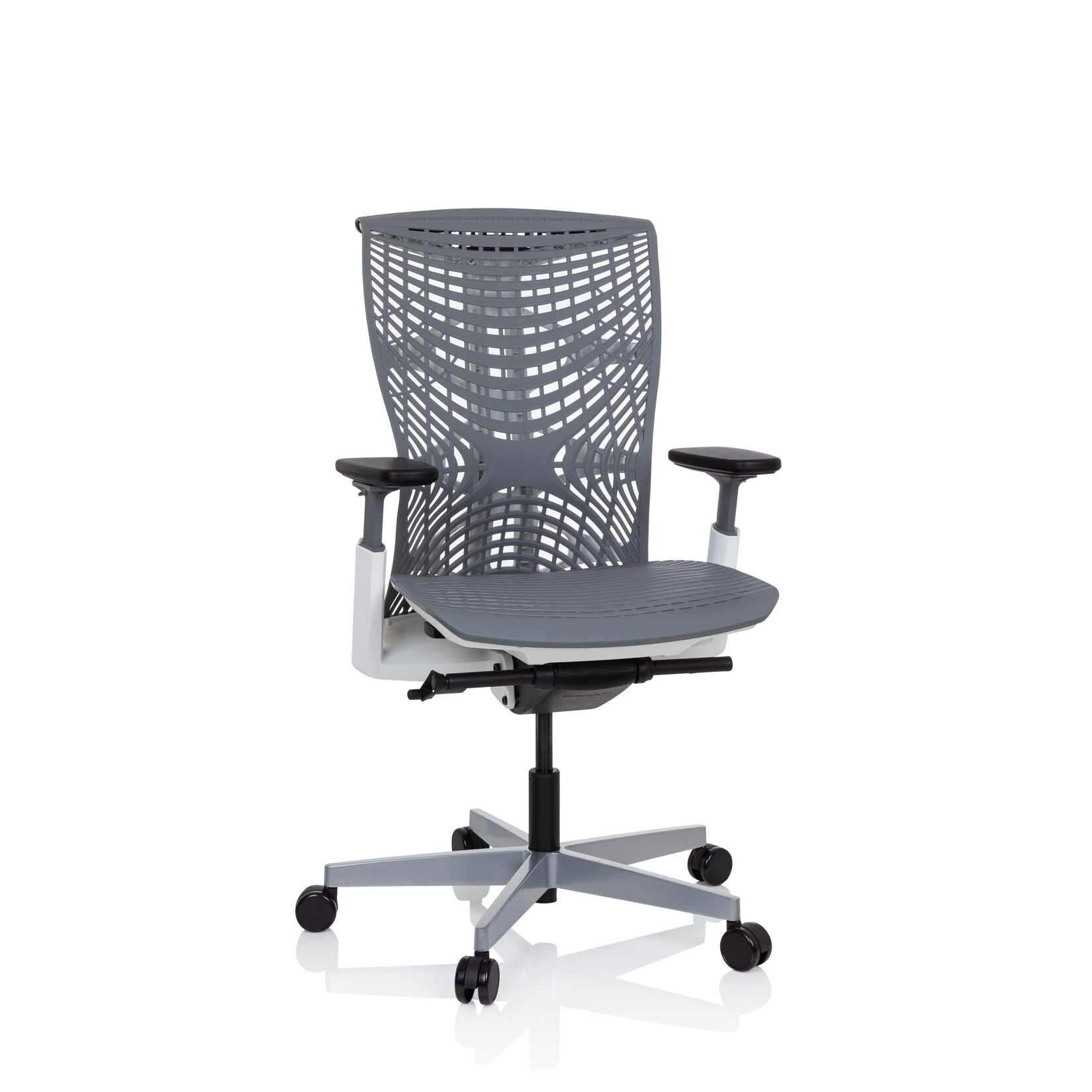 hjh OFFICE Profi Bürostuhl SKOPE TPE Thermoplastischem Elastomer (TPE) mit Armlehnen (höhenverstellbar) | 04251084677848