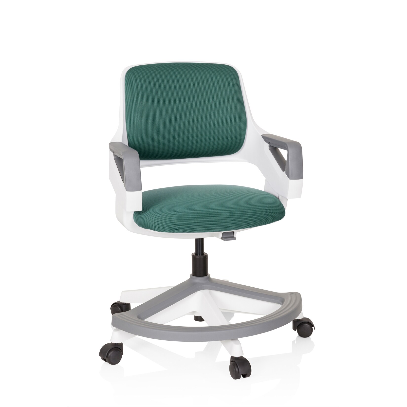 hjh OFFICE Kinderdrehstuhl KID FLEX Stoff mit Armlehnen | 04064323038931