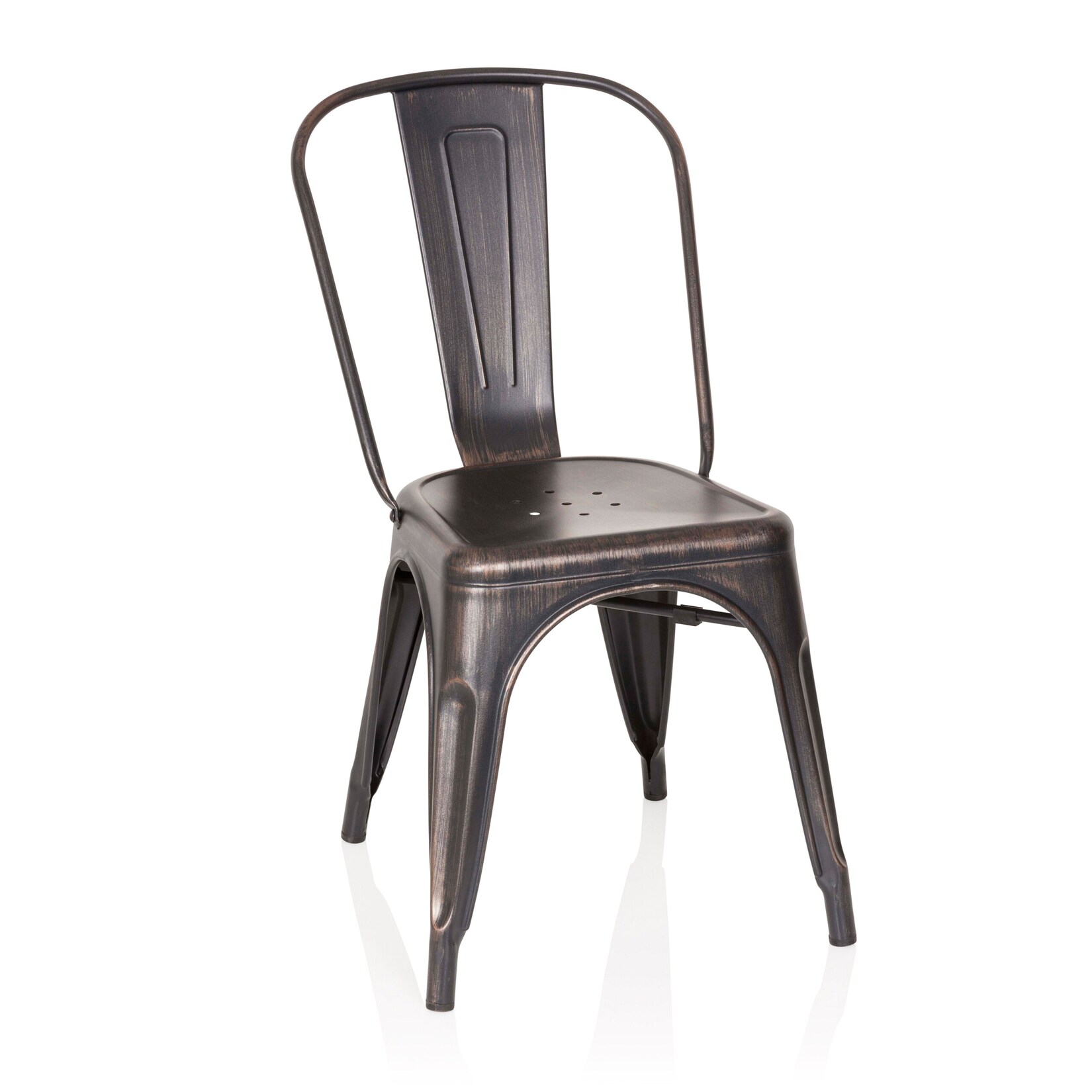 hjh OFFICE Bistrostuhl VANTAGGIO COMFORT Metall ohne Armlehnen