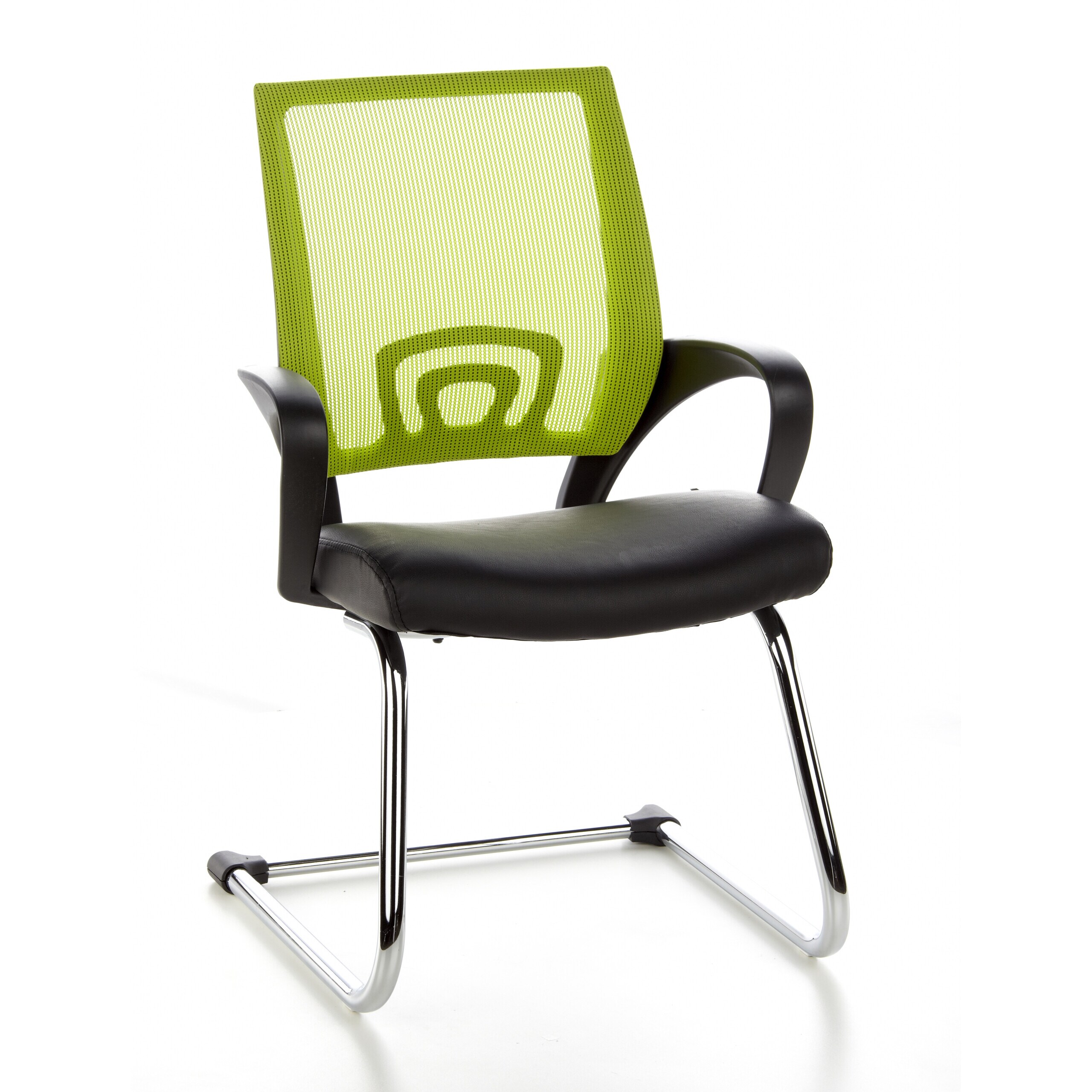 hjh OFFICE Freischwinger VISTO NET V Kunstleder/Netzstoff mit Armlehnen - Bild 1