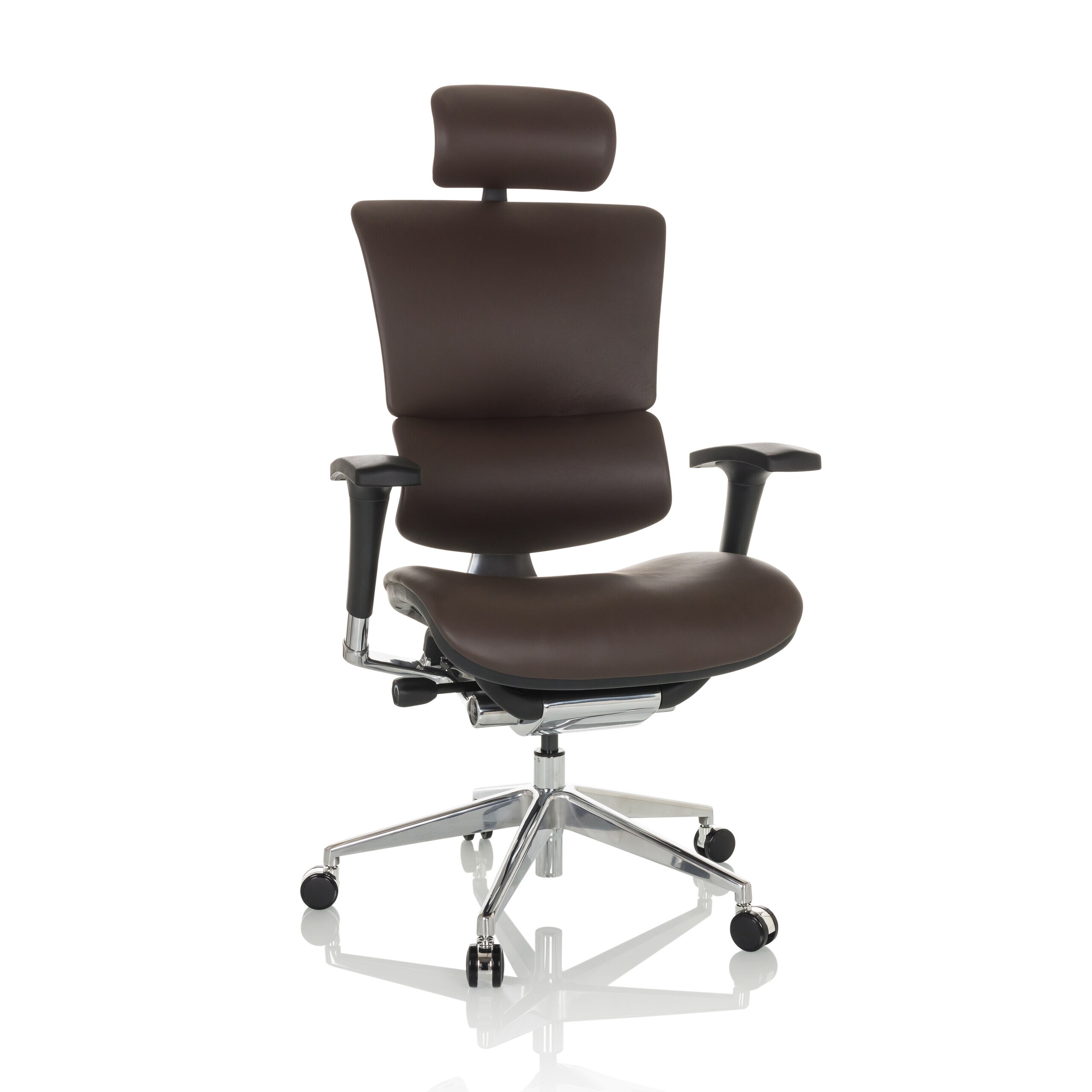 hjh OFFICE Luxus Chefsessel ERGO-U2 L Leder mit Armlehnen (h&ouml;henverstellbar) - Bild 1