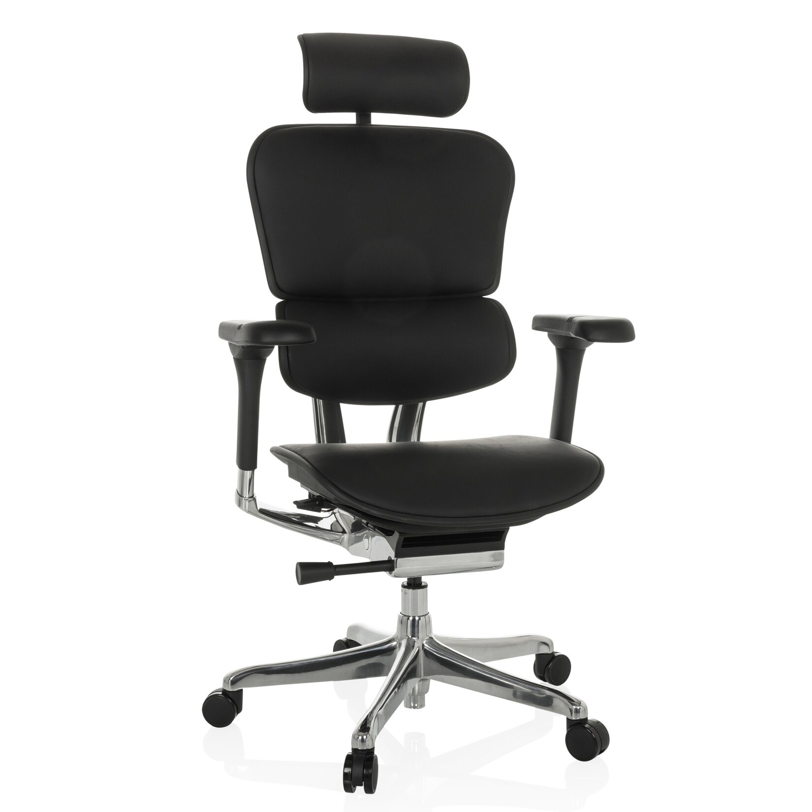 hjh OFFICE Luxus Chefsessel ERGOHUMAN GEN2 Leder mit Armlehnen (höhenverstellbar)