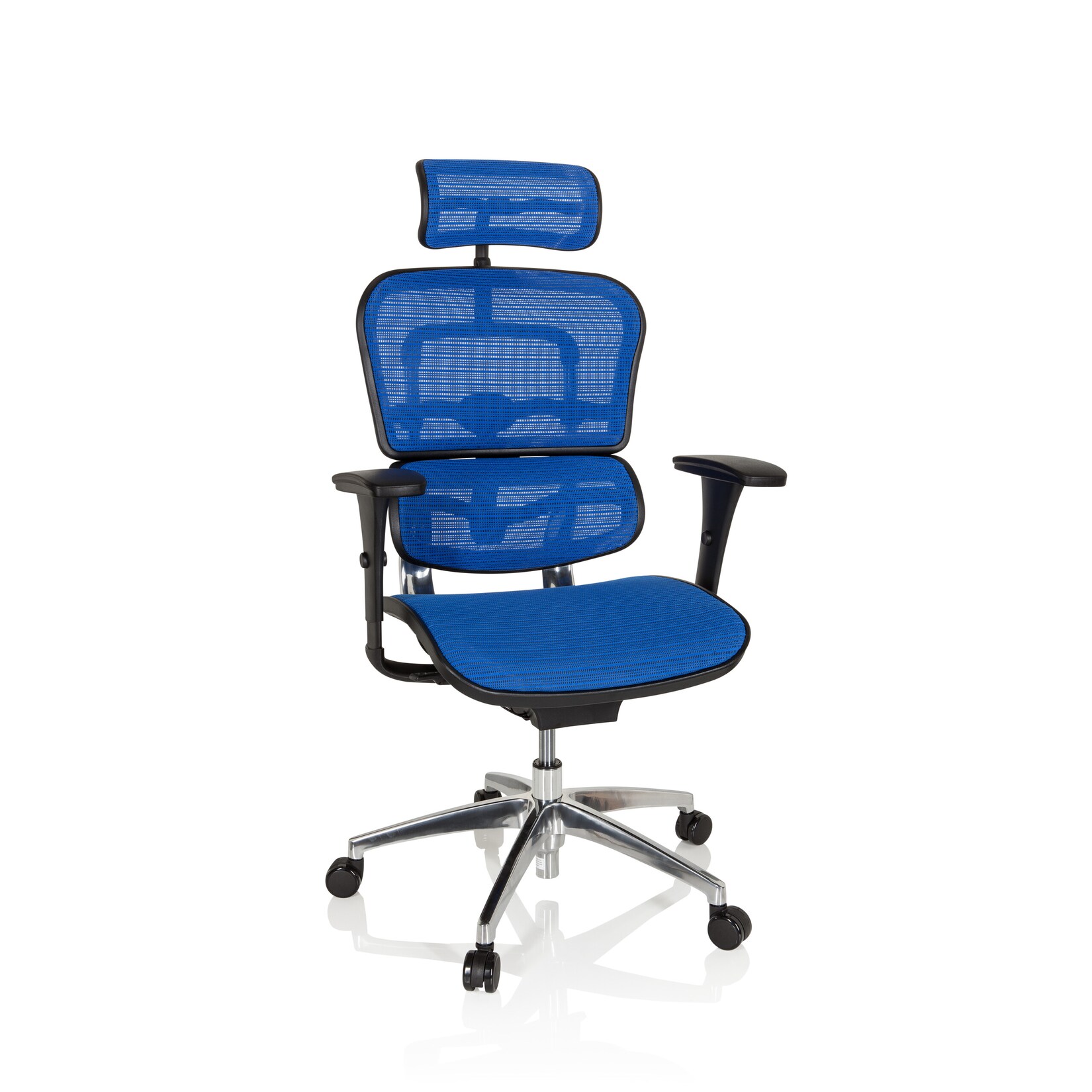 Luxus Chefsessel ERGOHUMAN EDITION Netzstoff mit Armlehnen (höhenverstellbar) hjh OFFICE