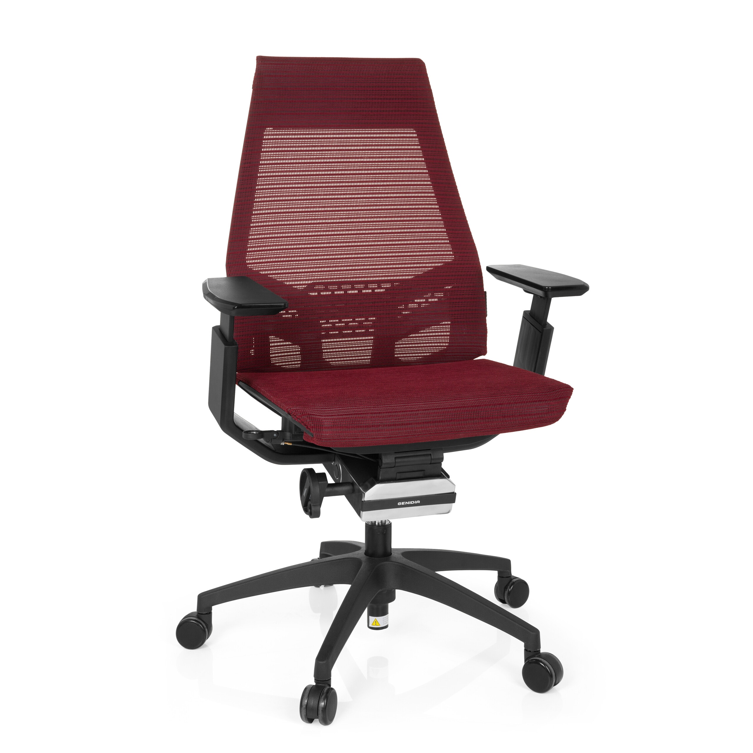 hjh OFFICE Profi B&uuml;rostuhl GENIDIA SMART BLACK Netzstoff mit Armlehnen - Bild 1