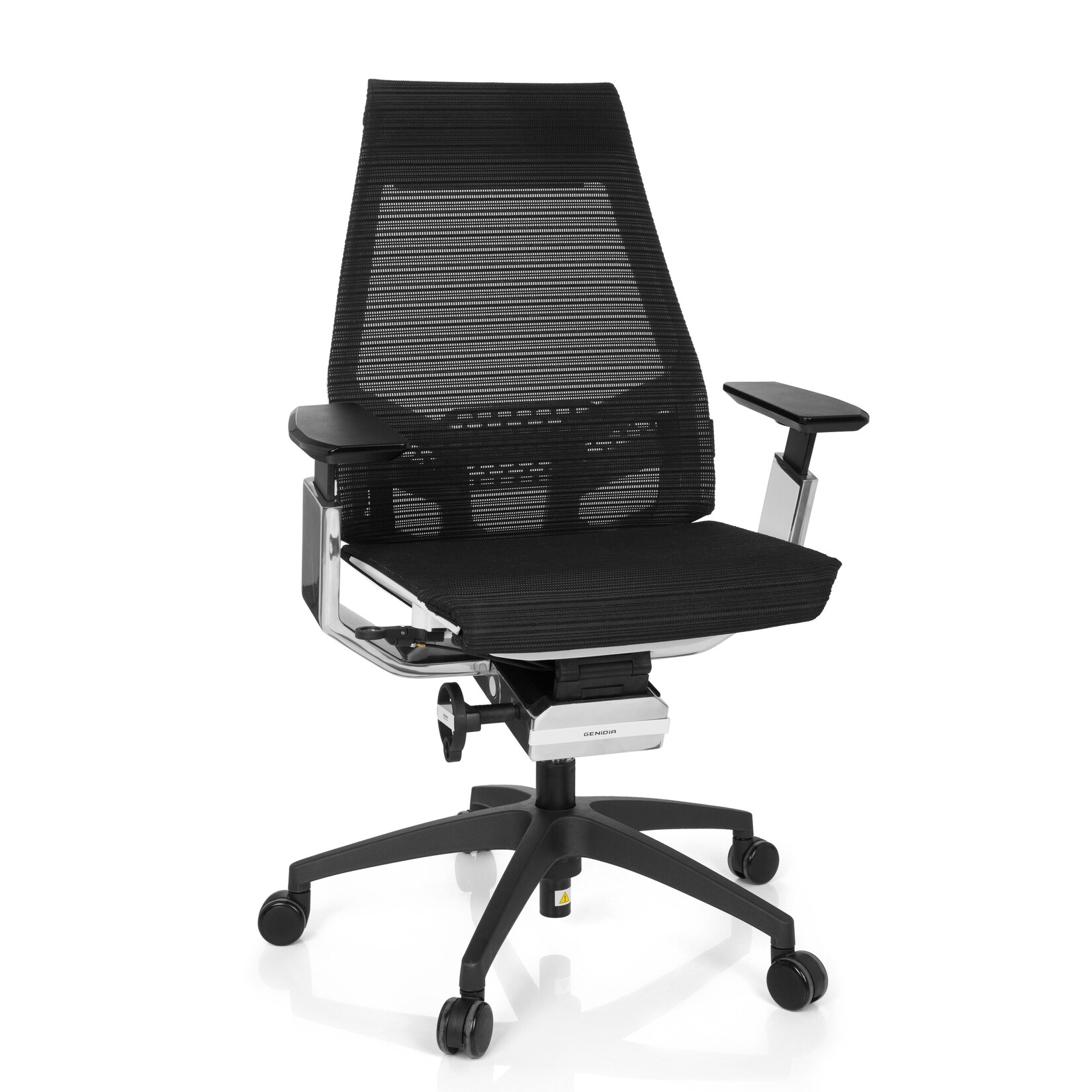 hjh OFFICE Profi Bürostuhl GENIDIA SMART WHITE CM Netzstoff mit Armlehnen | 04251084661205