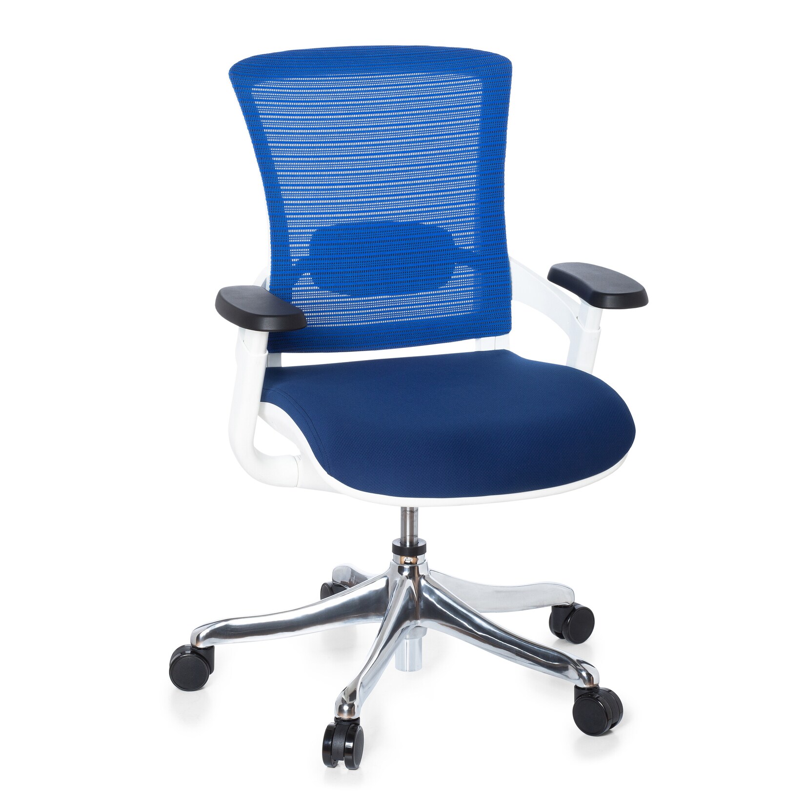 High End Bürostuhl SKATE STYLE Stoff mit Armlehnen (höhenverstellbar) hjh OFFICE