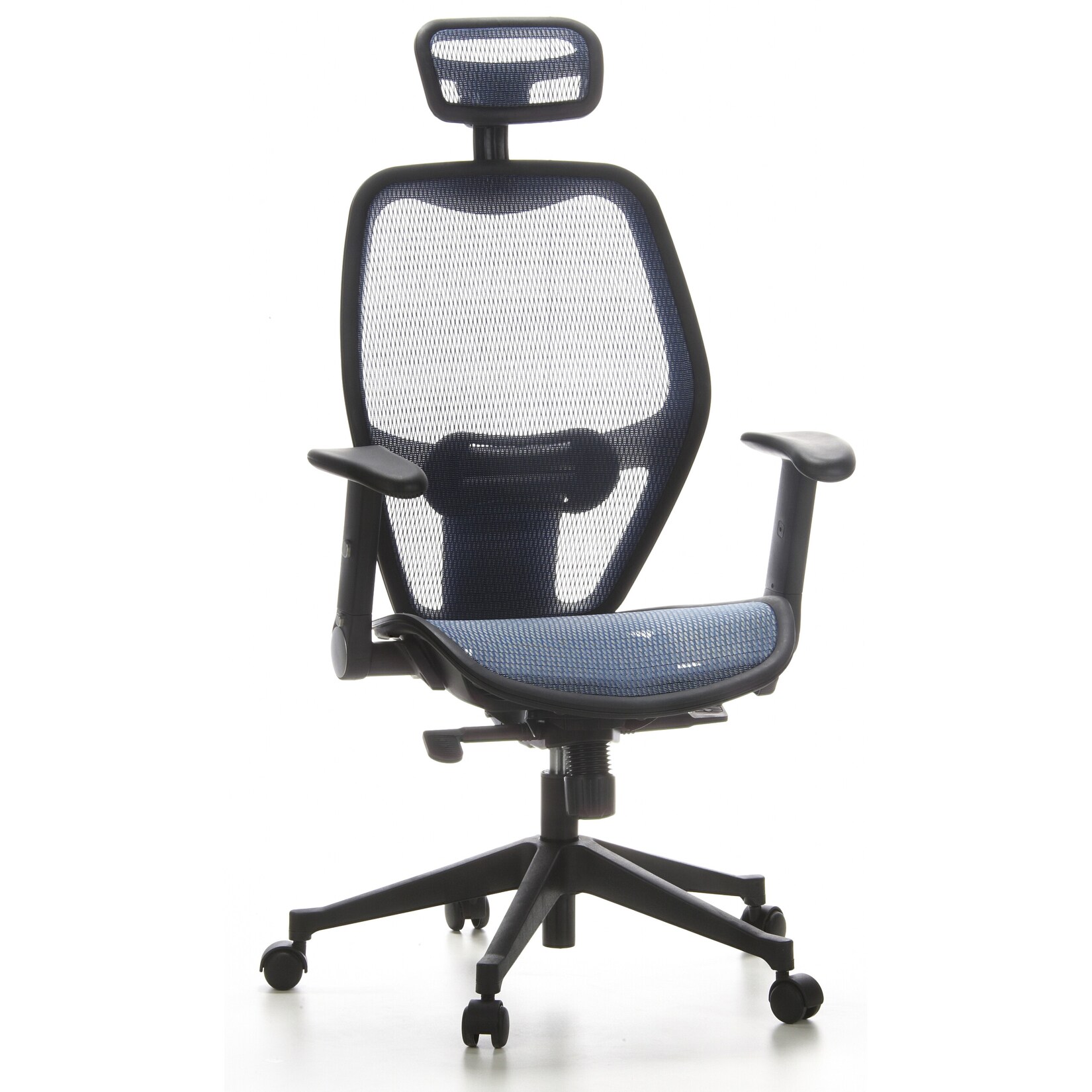 hjh OFFICE Profi Bürostuhl AIR-PORT Netzstoff mit abklappbaren Armlehnen