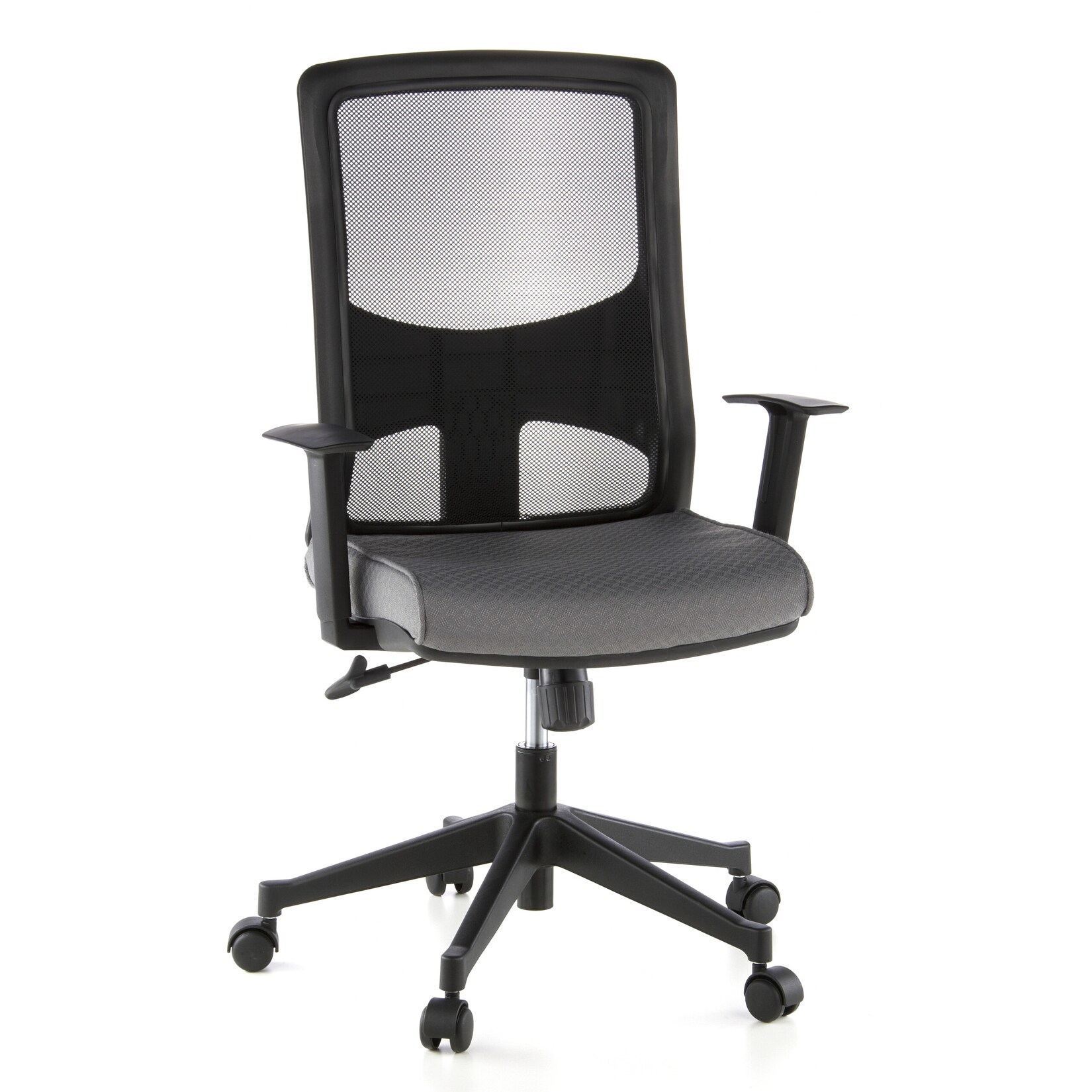 hjh OFFICE Profi Bürostuhl LAVITA Stoff / Netzstoff mit Armlehnen (höhenverstellbar) | 04260182536254