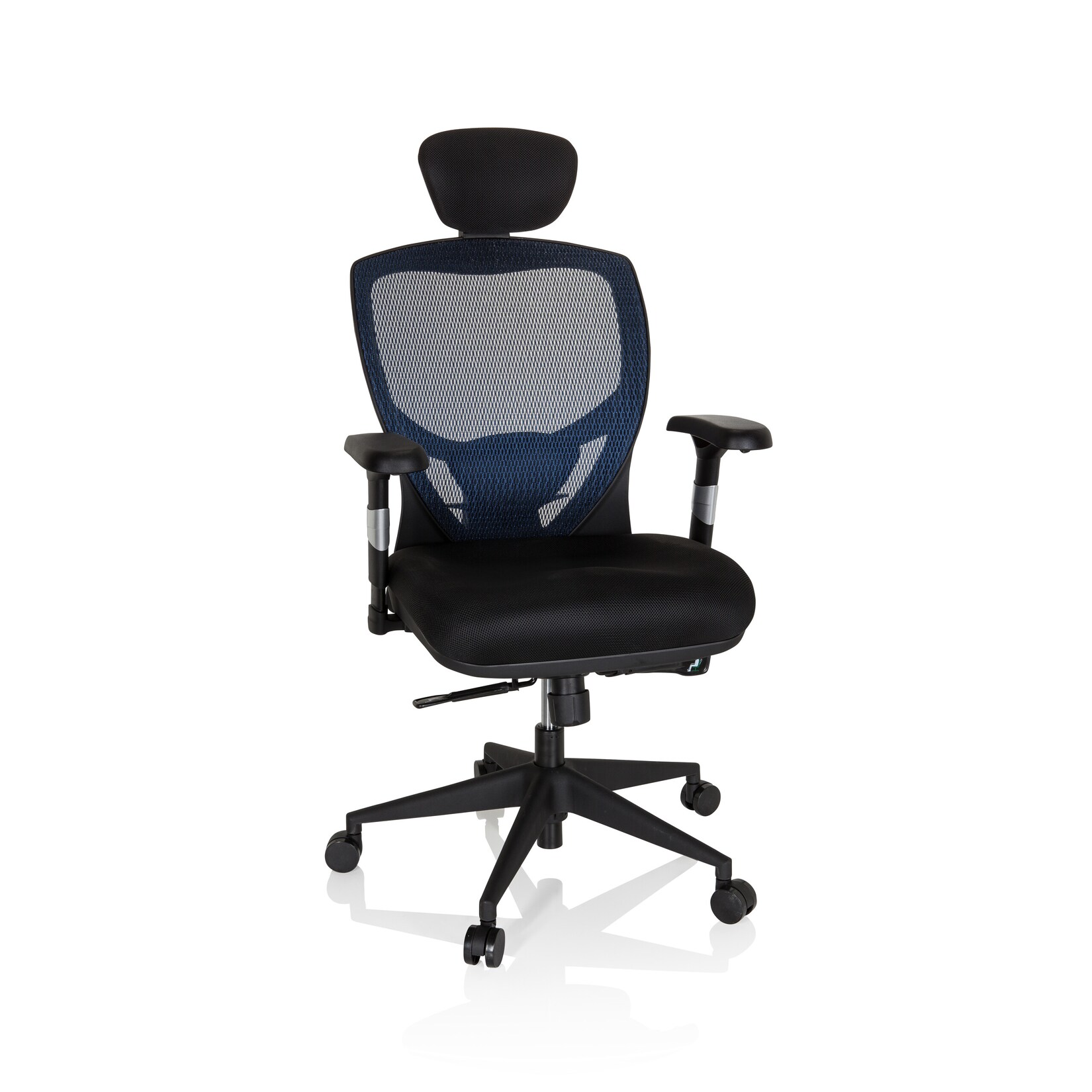 hjh OFFICE High End Bürostuhl VENUS BASE Stoff / Netzstoff mit Armlehnen