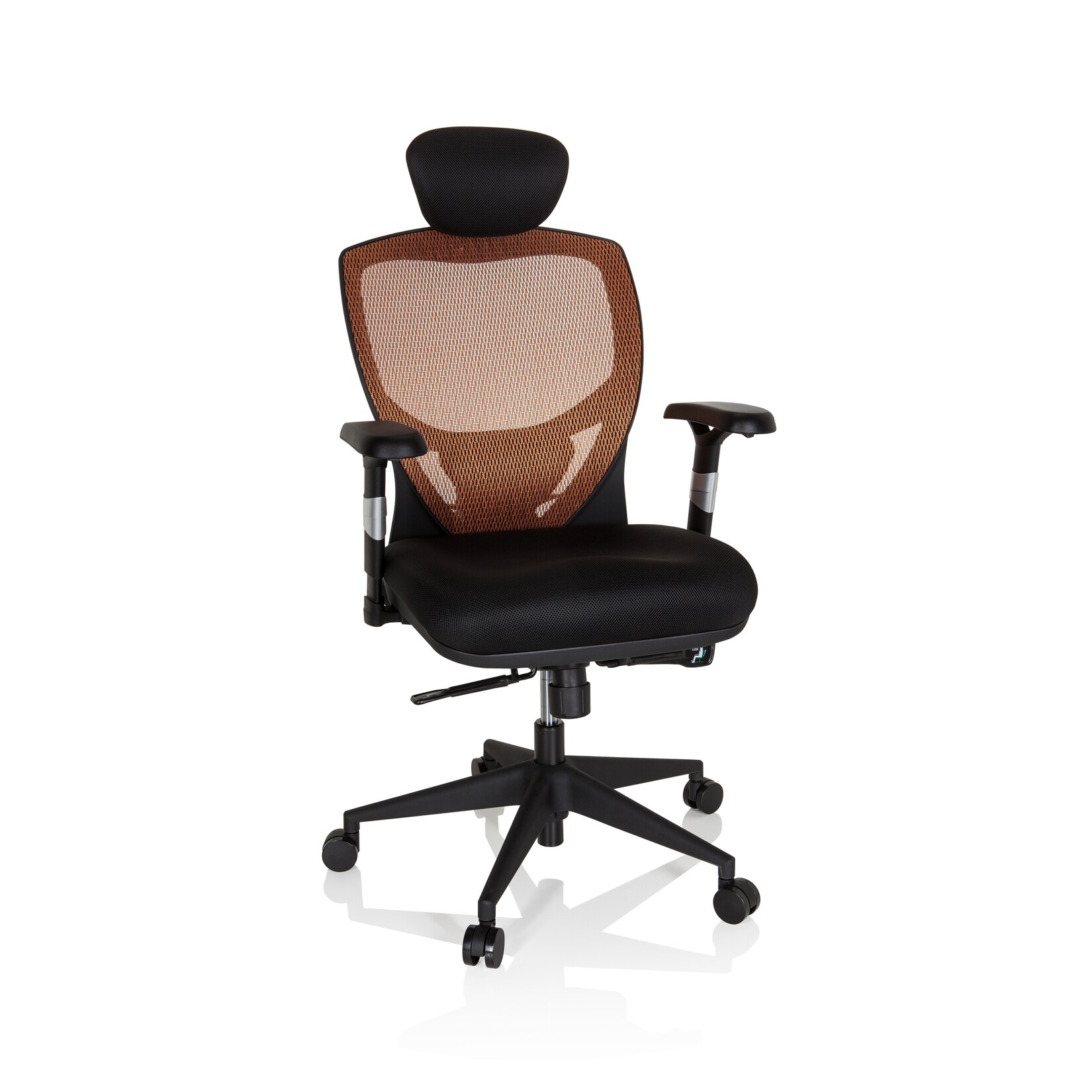hjh OFFICE High End Bürostuhl VENUS BASE Stoff / Netzstoff mit Armlehnen