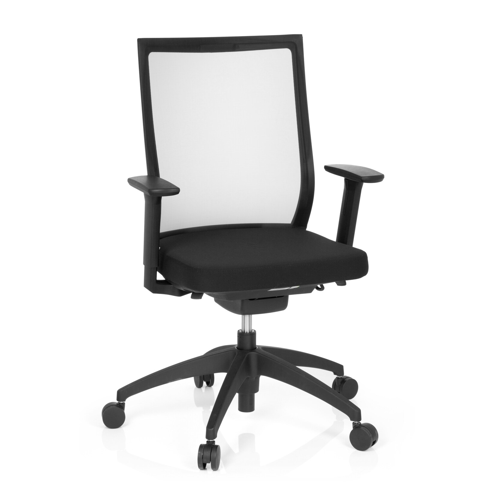 hjh OFFICE Profi Bürostuhl ASPEN Stoff mit Armlehnen (höhenverstellbar) | 04251084657567
