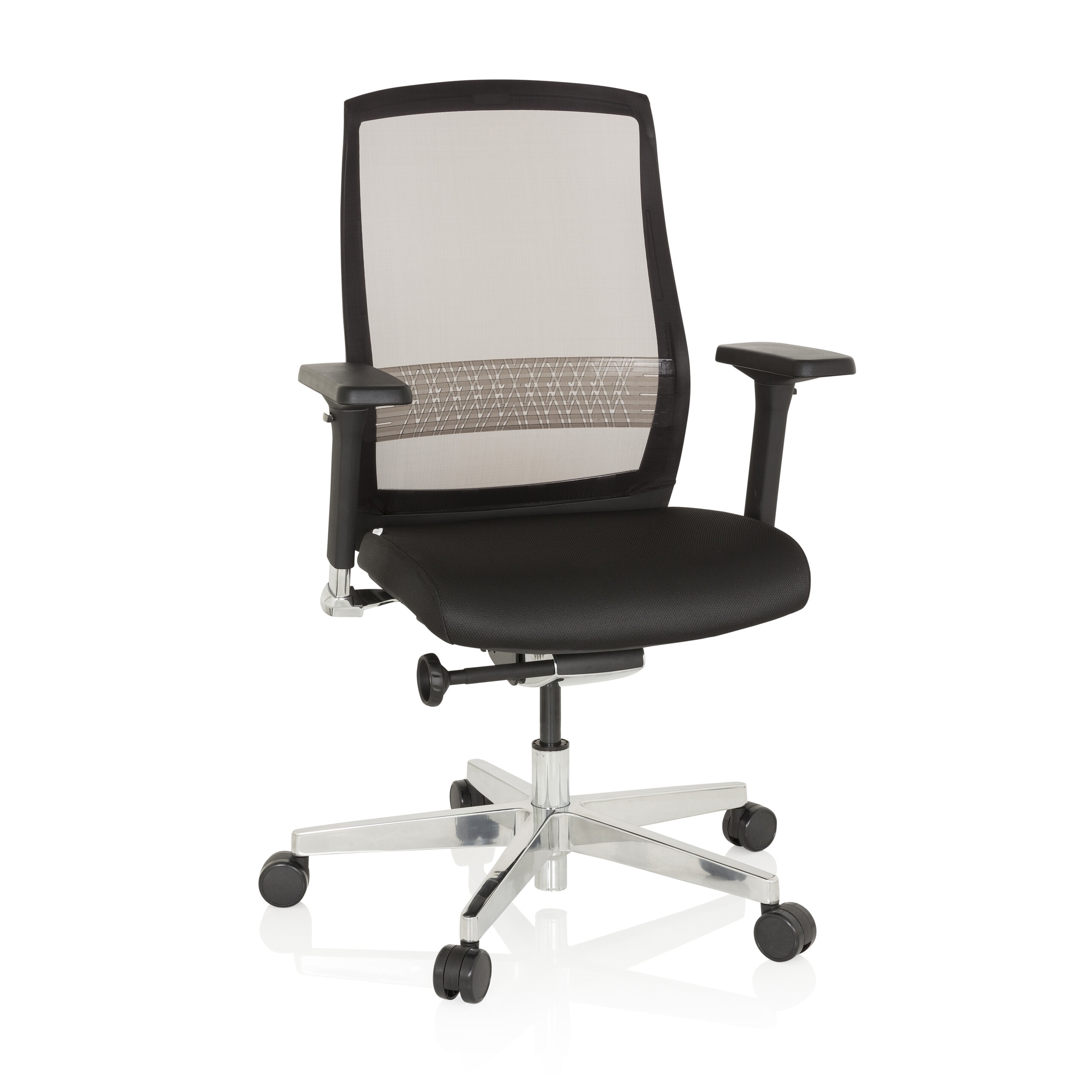 hjh OFFICE High End B&uuml;rostuhl FOUNTAINE Stoff / Netzstoff mit Armlehnen (h&ouml;henverstellbar) - Bild 1