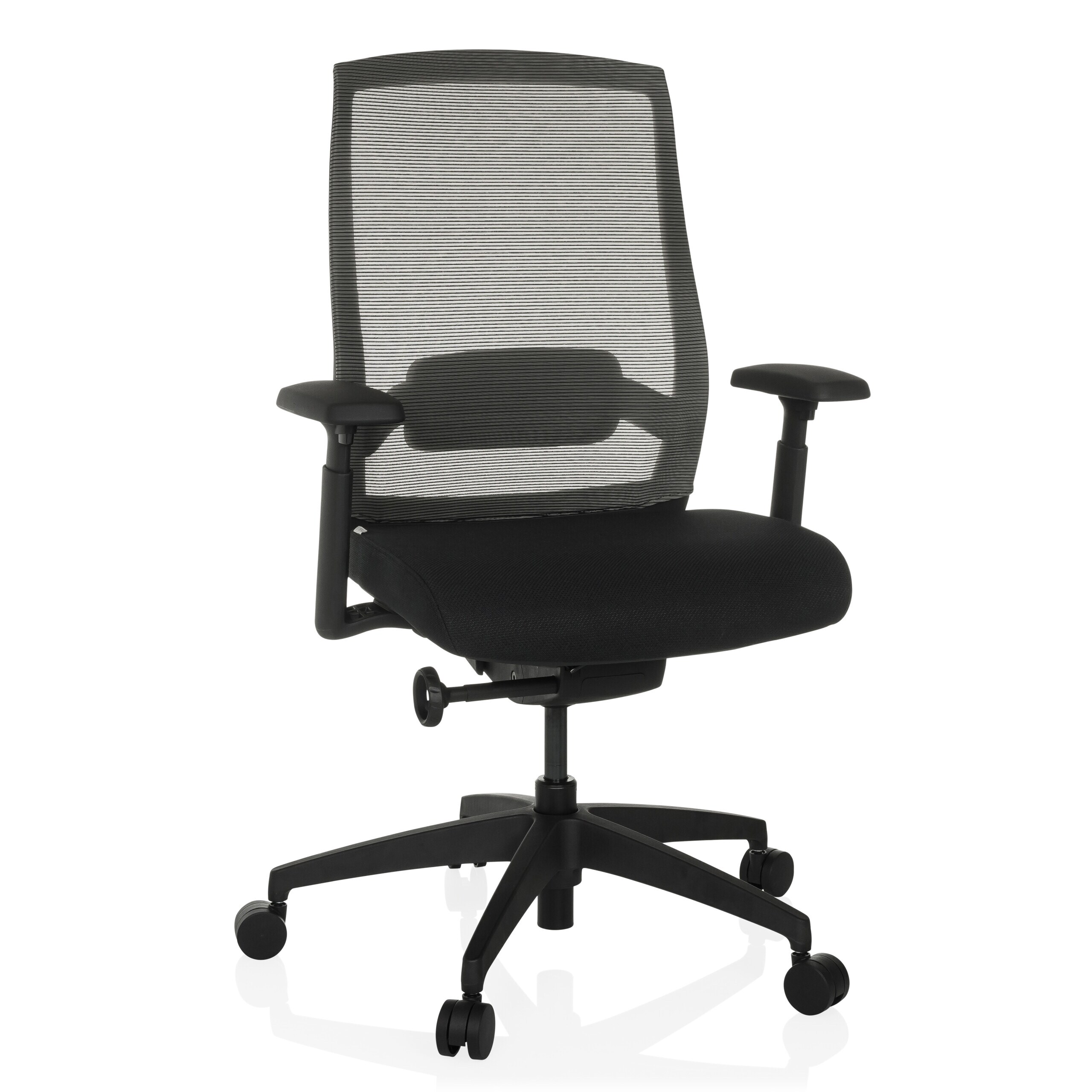 hjh OFFICE Profi B&uuml;rostuhl COLORE Stoff / Netzstoff mit Armlehnen (h&ouml;henverstellbar) - Bild 1