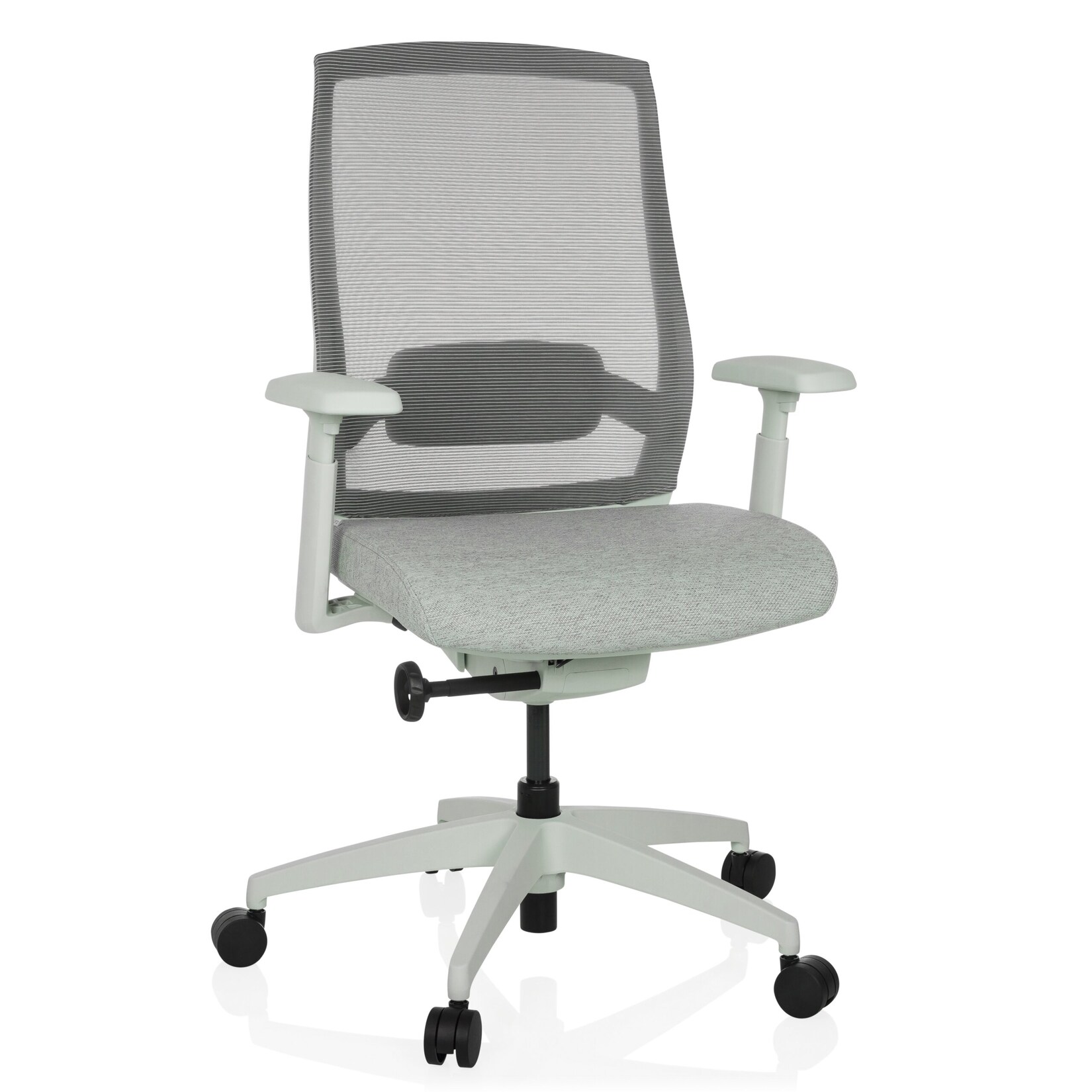 hjh OFFICE Profi Bürostuhl COLORE Stoff / Netzstoff mit Armlehnen (höhenverstellbar)