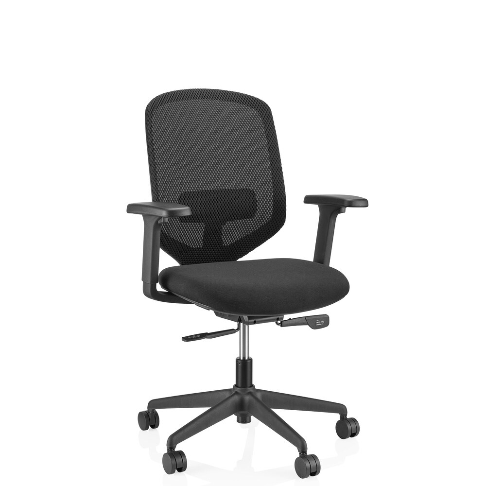hjh OFFICE Profi Bürostuhl Delvia Stoff / Netzstoff mit Armlehnen