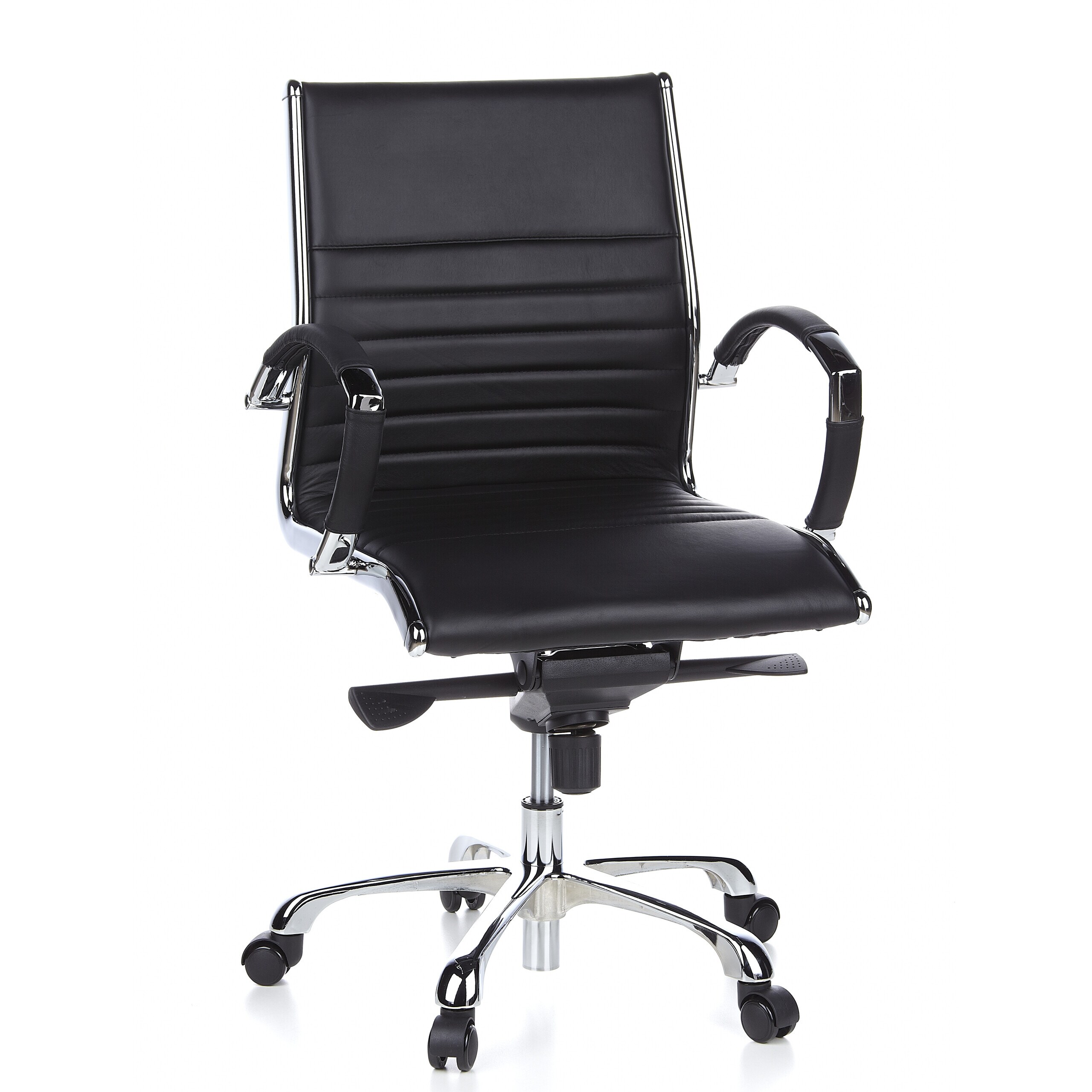 hjh OFFICE Profi Chefsessel PARMA 10 Leder mit Armlehnen - Bild 1