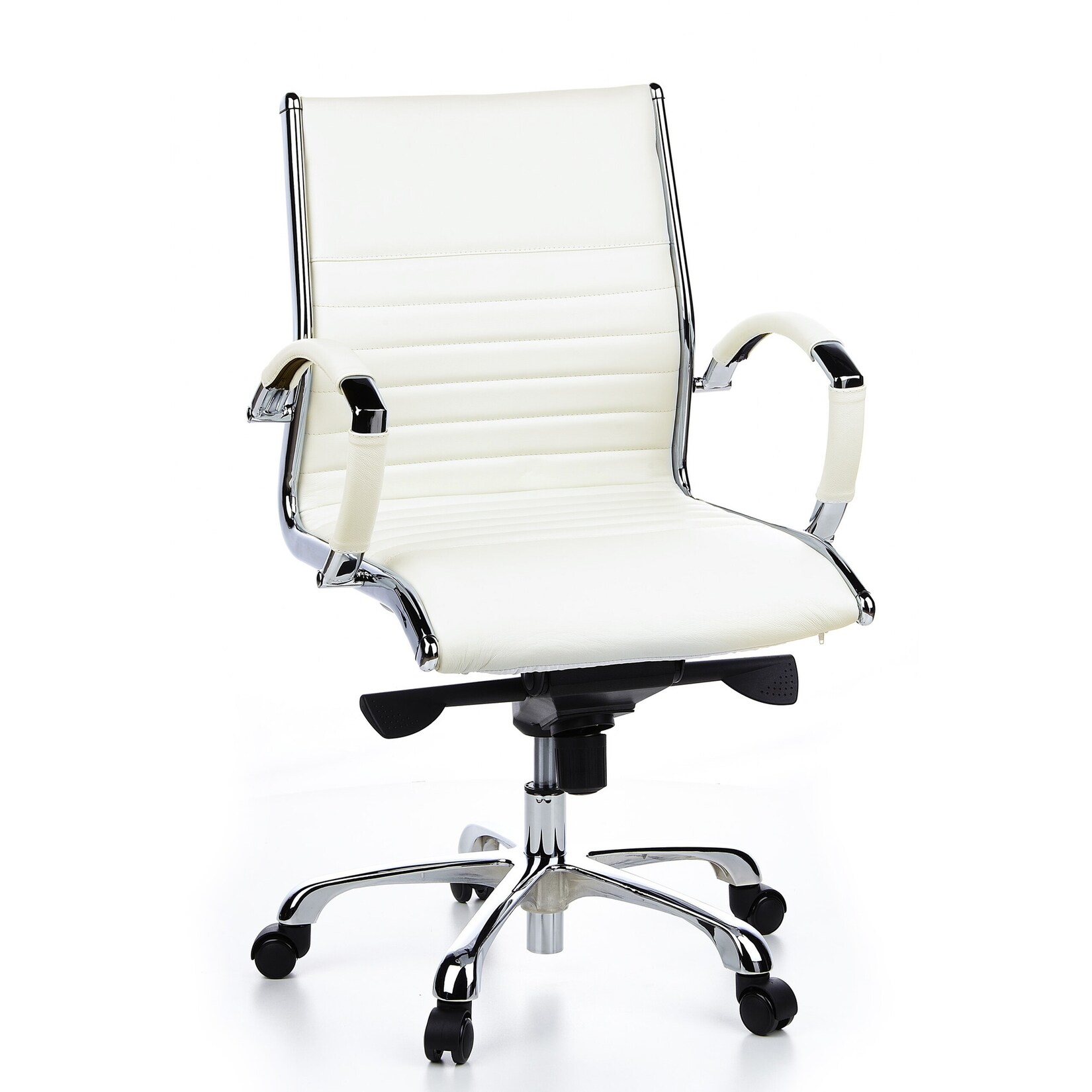hjh OFFICE Profi Chefsessel PARMA 10 Leder mit Armlehnen