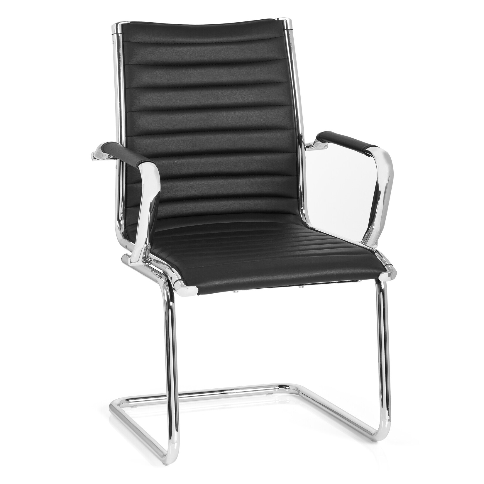 hjh OFFICE Freischwinger VEMONA V Kunstleder mit Armlehnen | 04260354054029