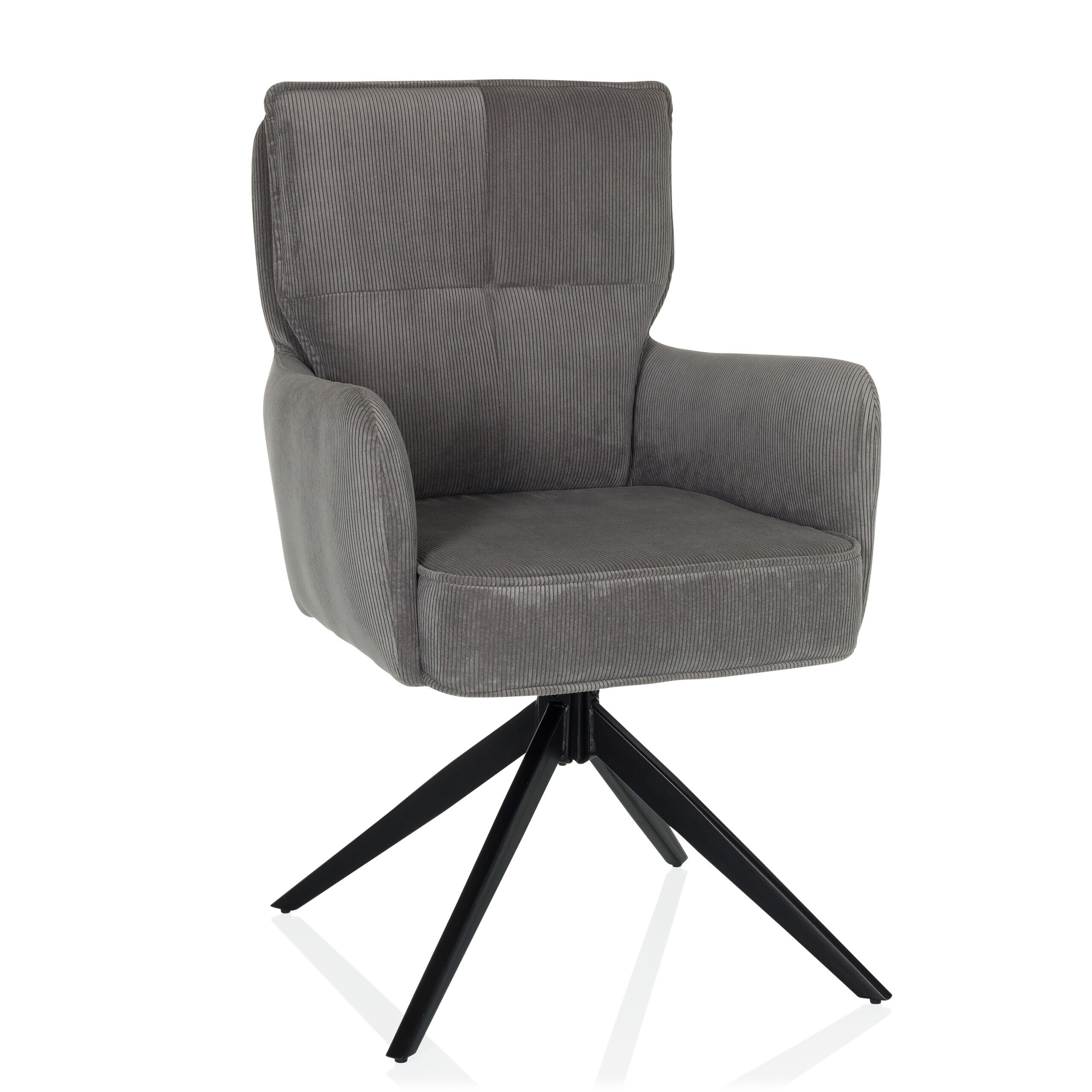 hjh LIVING Polsterstuhl TARUGO Stoff mit Armlehnen - Bild 1