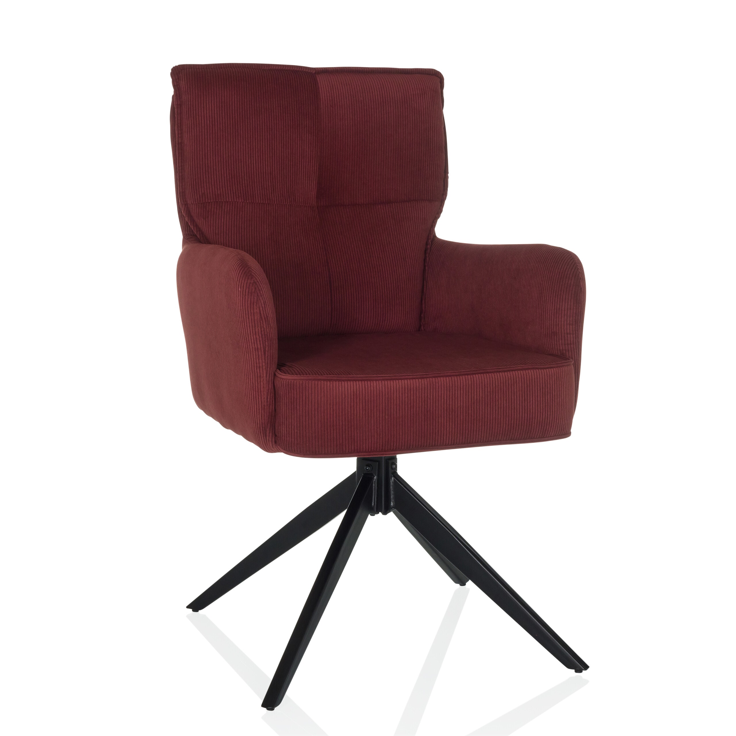 hjh LIVING Polsterstuhl TARUGO Stoff mit Armlehnen - Bild 1