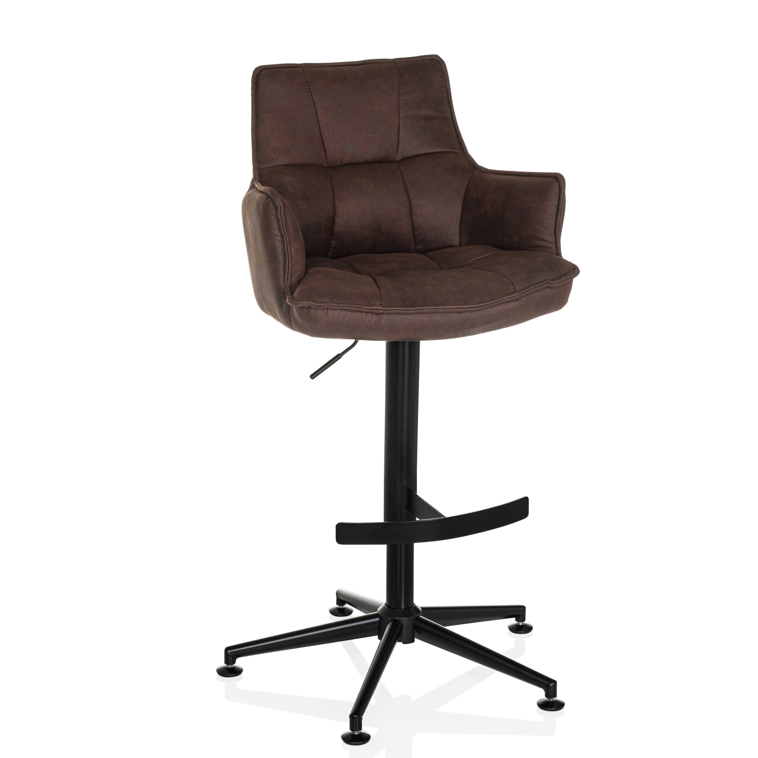 hjh LIVING Barhocker SOLAO LIFE HIGH Microfaser mit Armlehnen - Bild 1