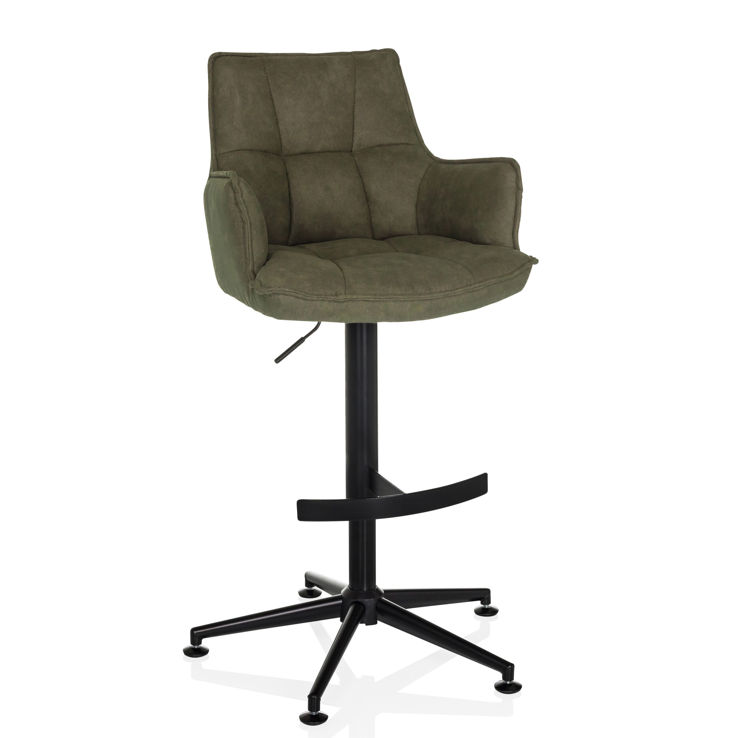 hjh LIVING Barhocker SOLAO LIFE HIGH Microfaser mit Armlehnen - Bild 1