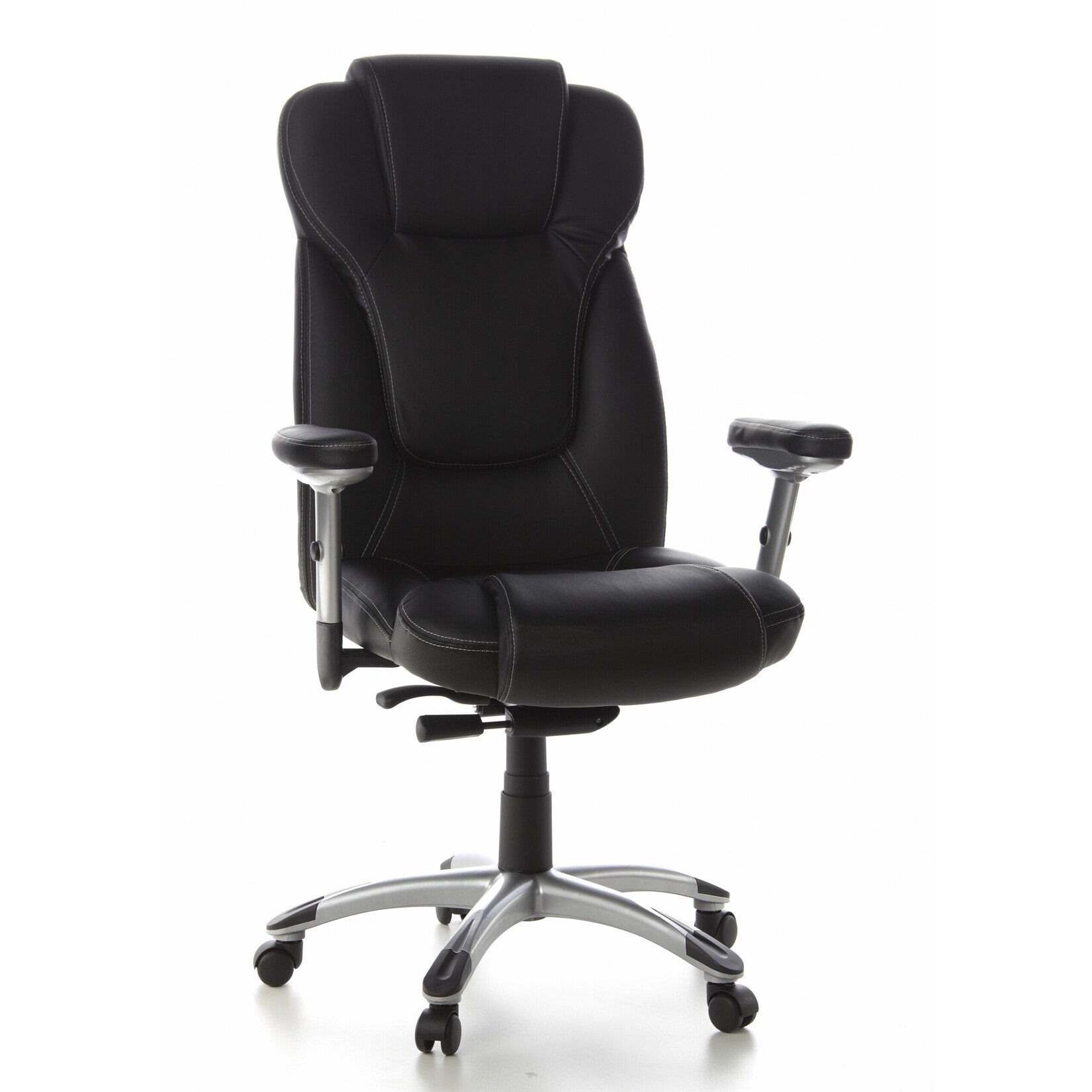 hjh OFFICE Profi Chefsessel EMBASSY 200 L Leder mit Armlehnen (höhenverstellbar)