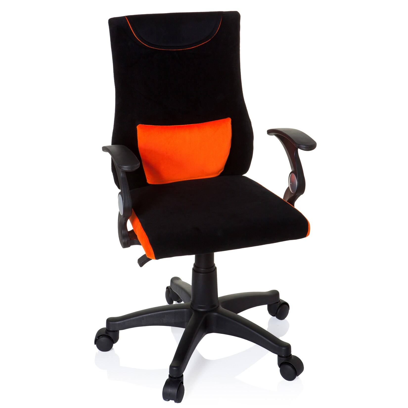 hjh OFFICE Kinderdrehstuhl KIDDY PRO AL Stoff mit Armlehnen