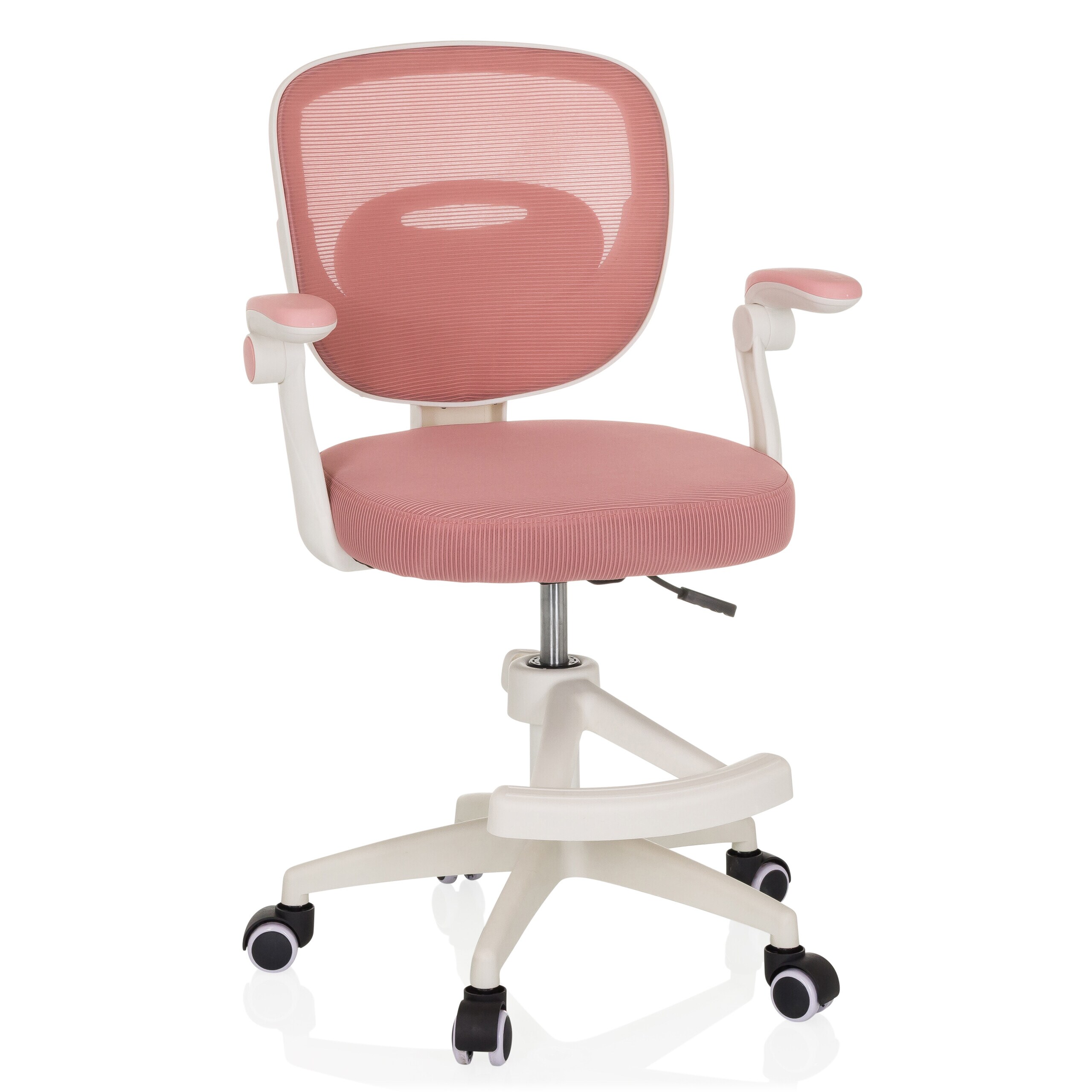 hjh OFFICE Kinderdrehstuhl KIDDY SMART Stoff / Netzstoff mit abklappbaren Armlehnen - Bild 1