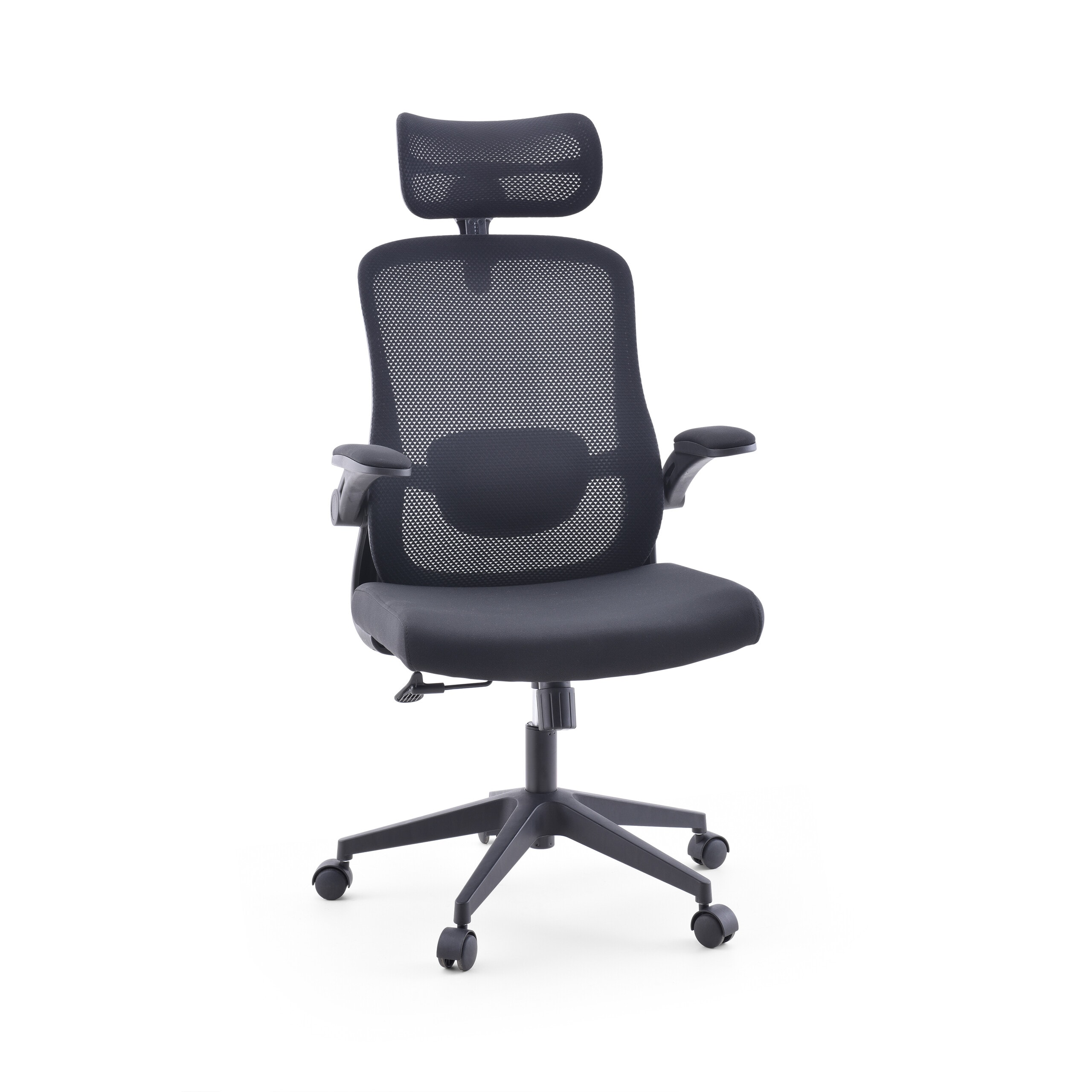 MyBuero Home Office B&uuml;rostuhl Vertuflex Stoff / Netzstoff mit abklappbaren Armlehnen - Bild 1